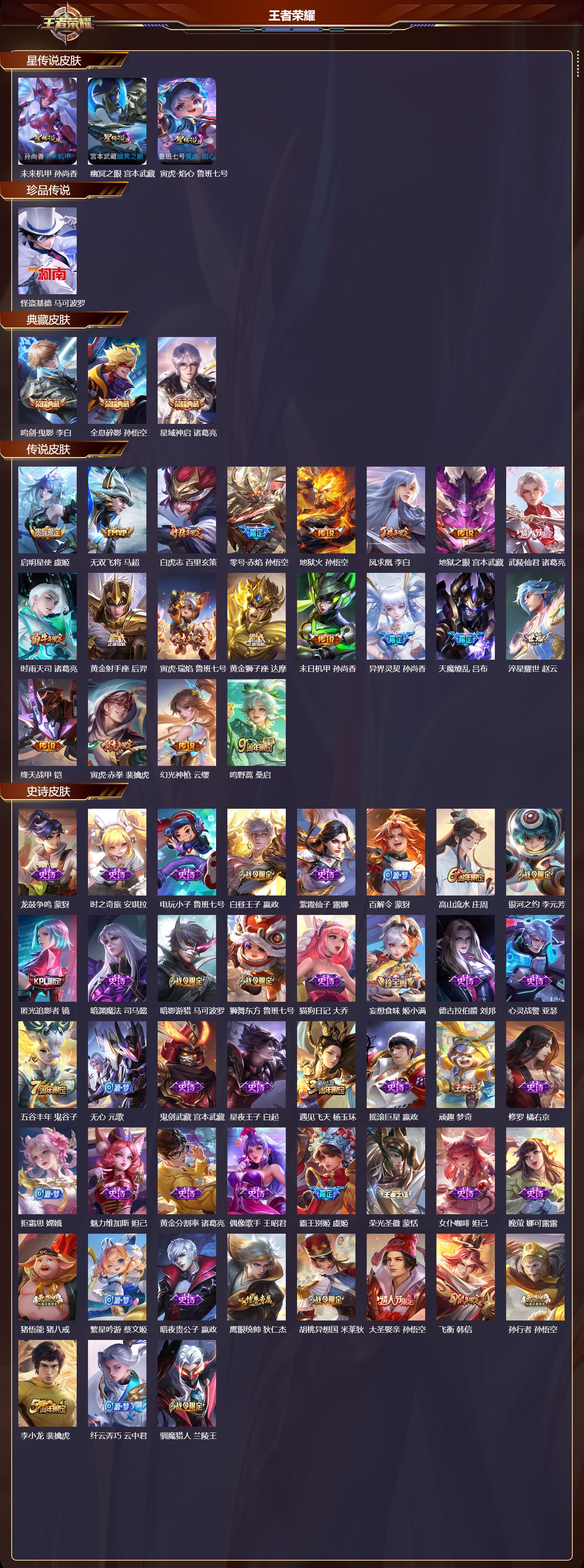 WZQM4123175王者荣耀账号详情图3