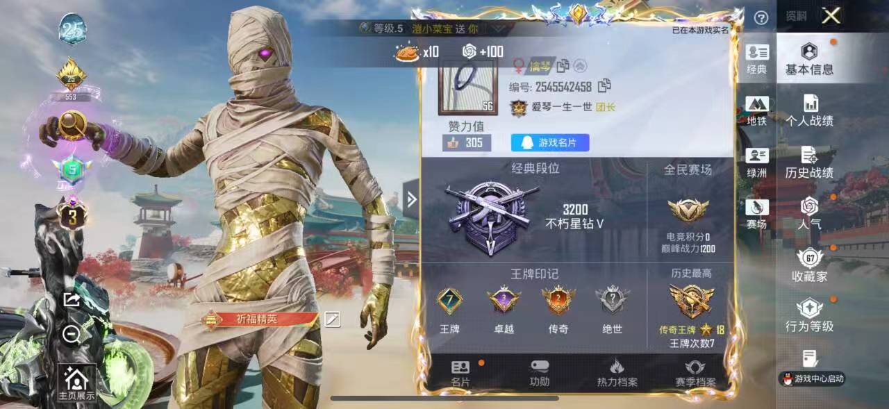 HPCMW466318和平精英账号详情图5