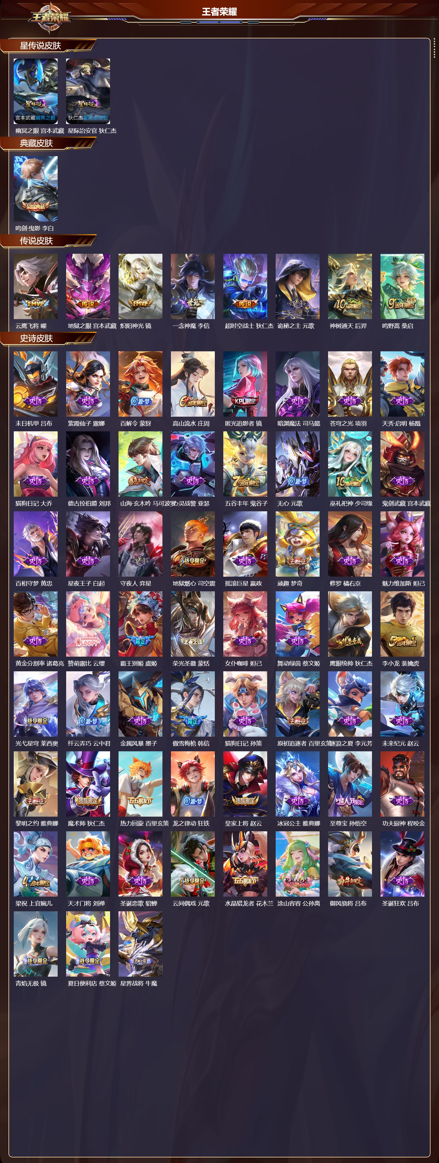 WZQM4123165王者荣耀账号详情图3