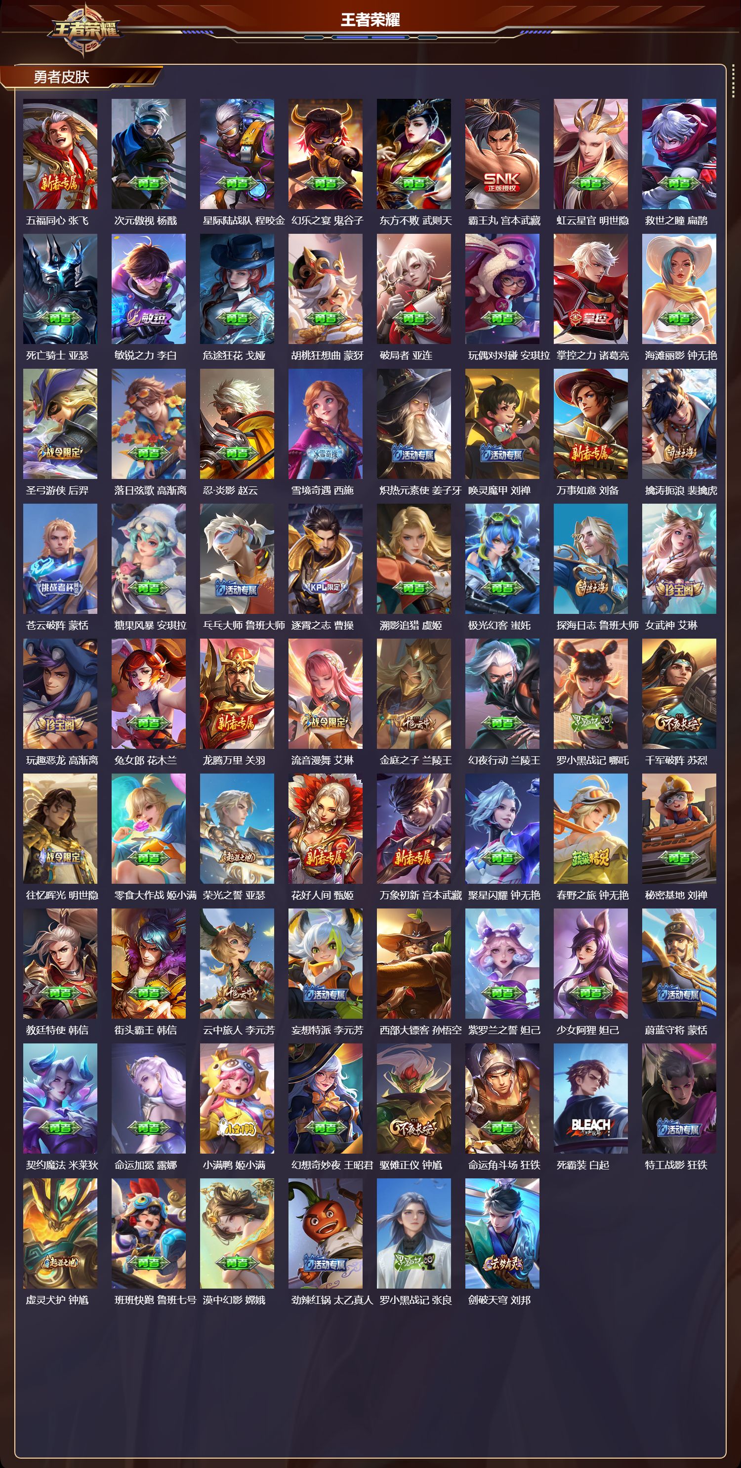 WZQM4123165王者荣耀账号详情图5