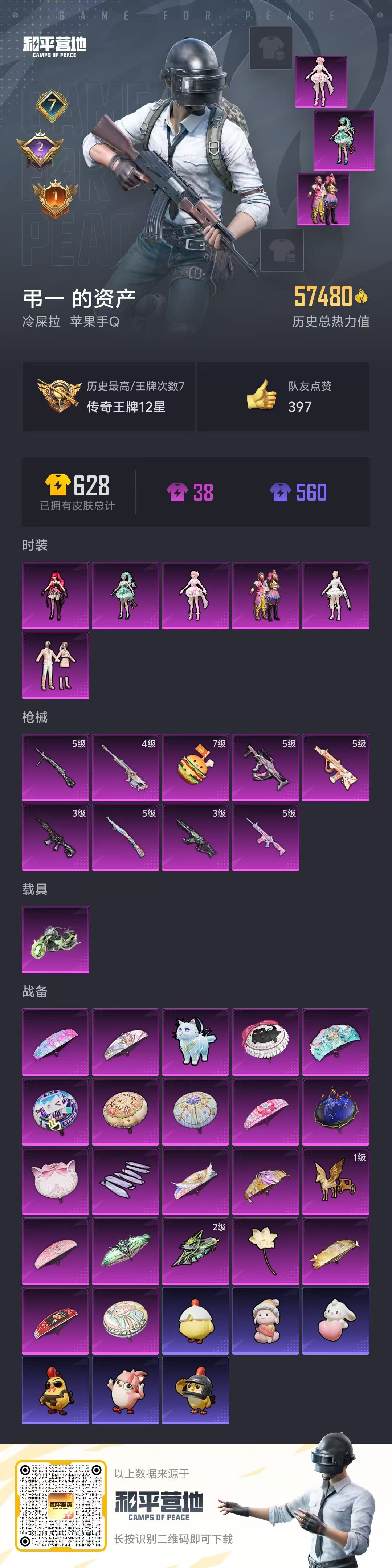 HPCMW466450和平精英账号详情图5