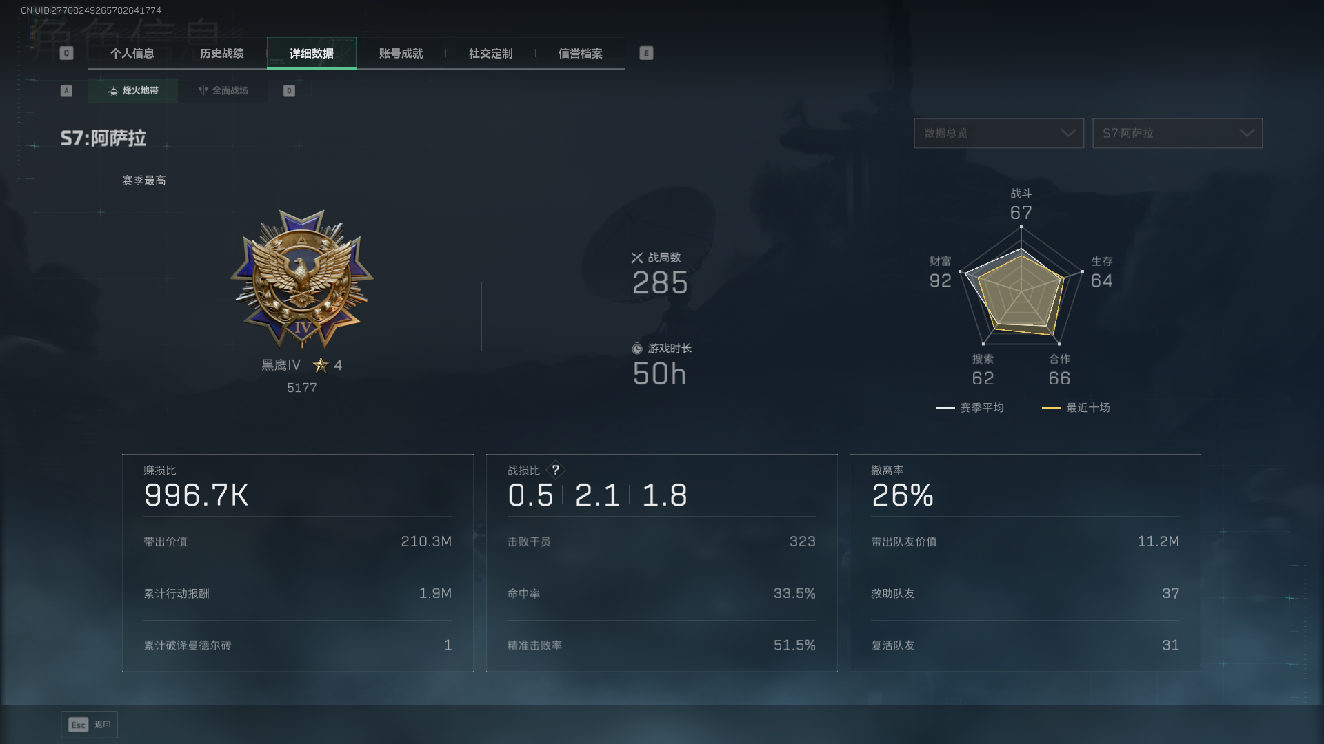 SJZCMW434911三角洲行动账号详情图4