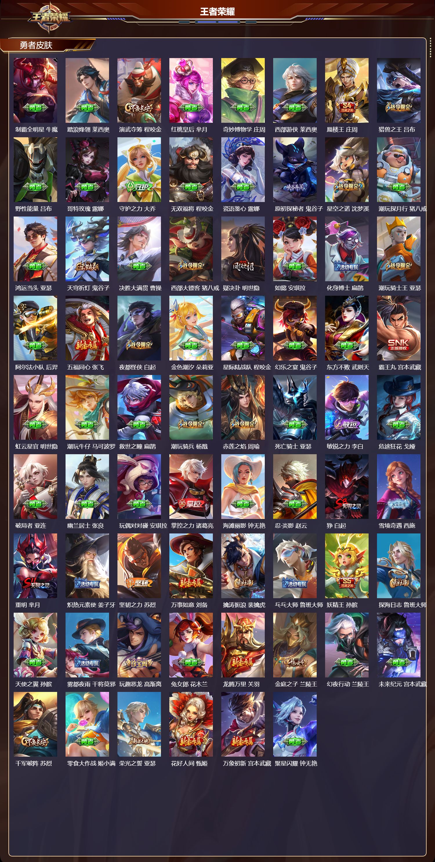 WZQM4158411王者荣耀账号详情图5