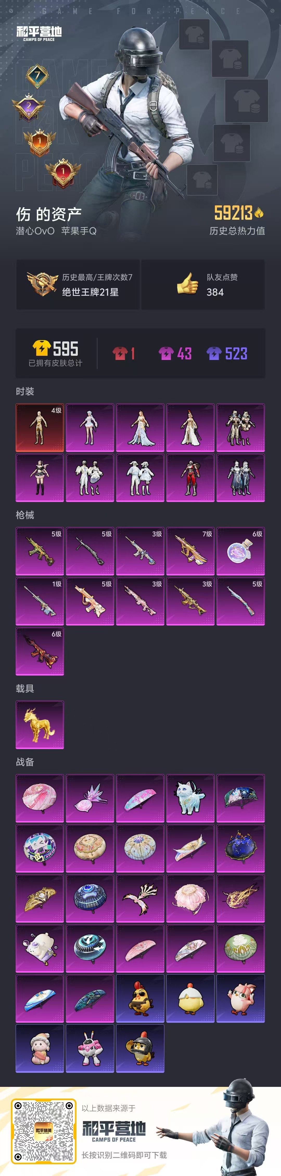 HPCMW466342和平精英账号详情图3