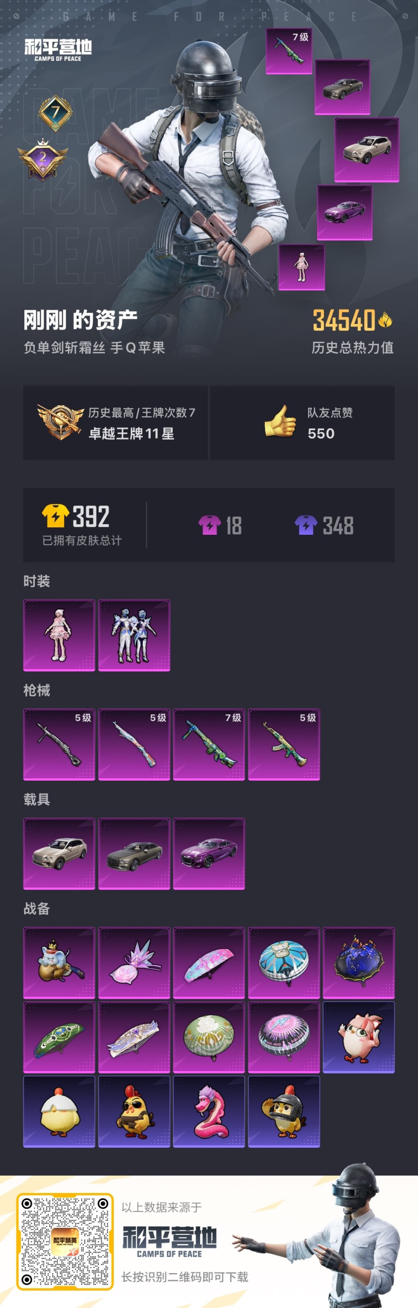 HPCMW466540和平精英账号详情图3