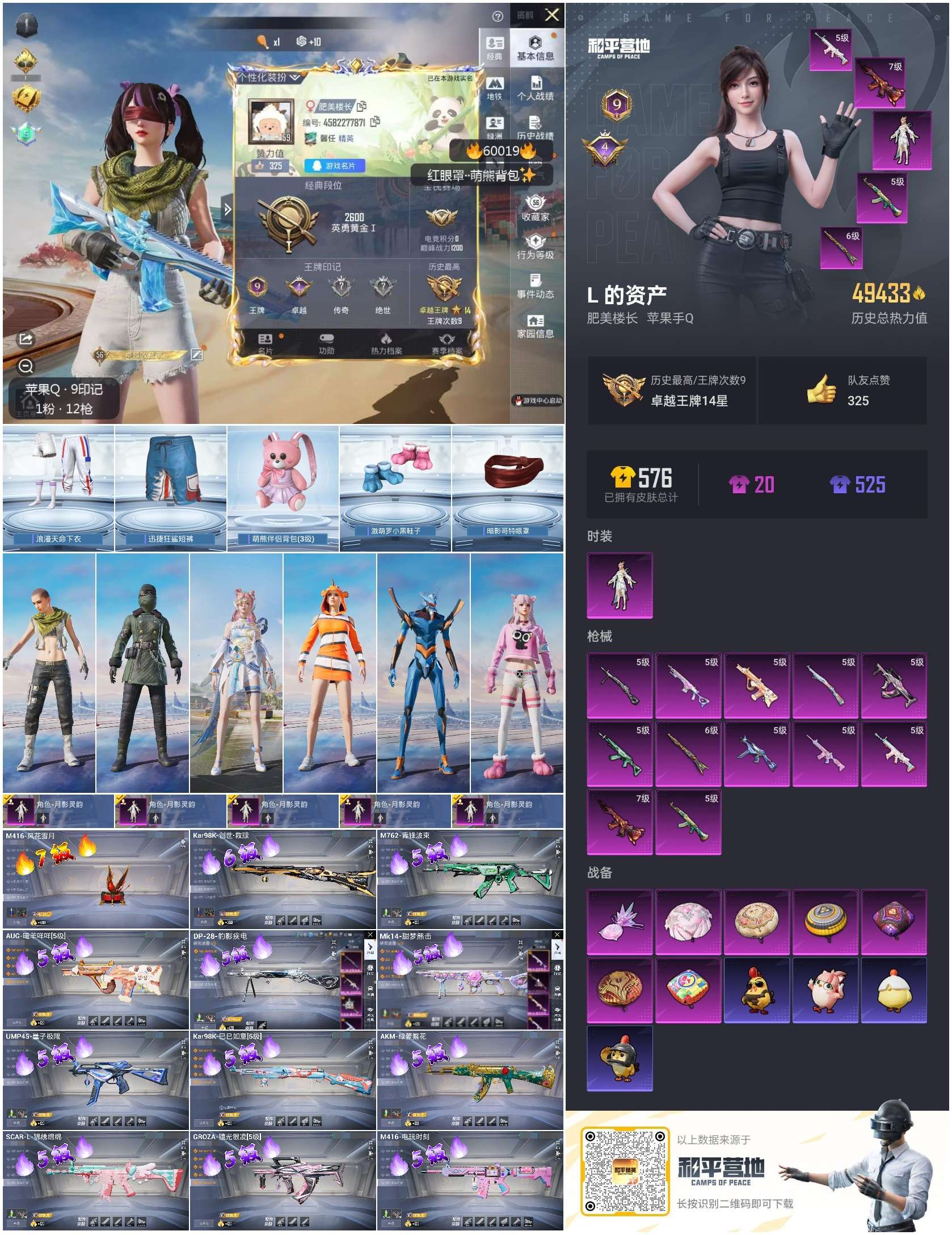 HPSJ465301和平精英账号详情图5