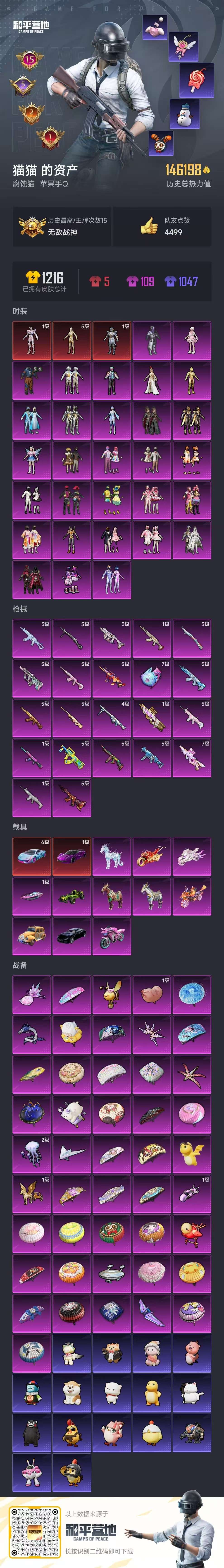 HPSJ464939和平精英账号详情图3