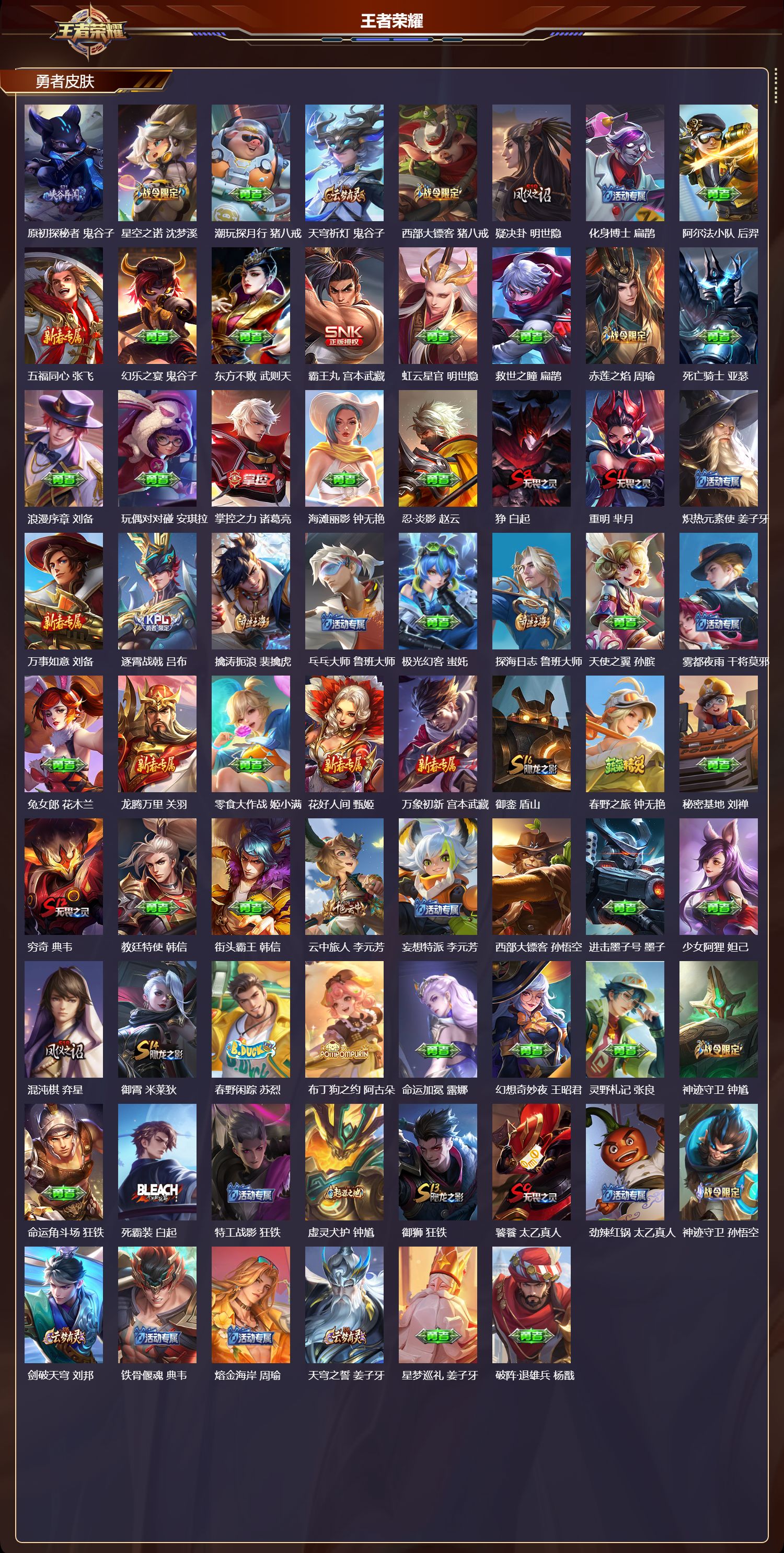 WZQM4127881王者荣耀账号详情图5