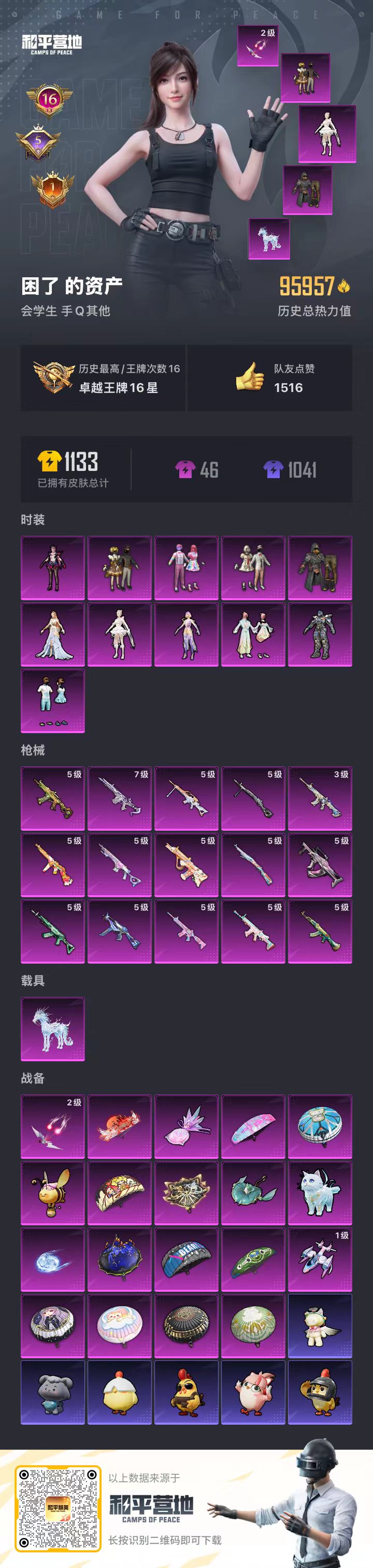 HPSJ467365和平精英账号详情图5