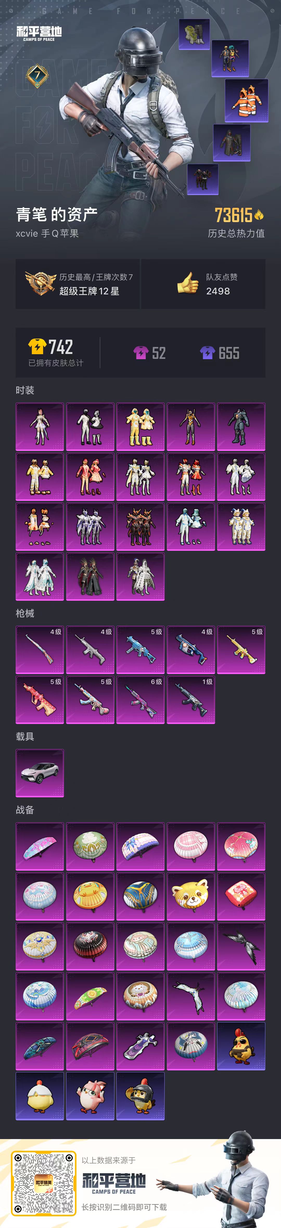 HPSJ467516和平精英账号详情图3