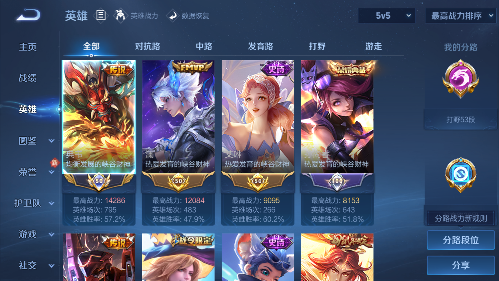 WZCMW4135214王者荣耀账号详情图3