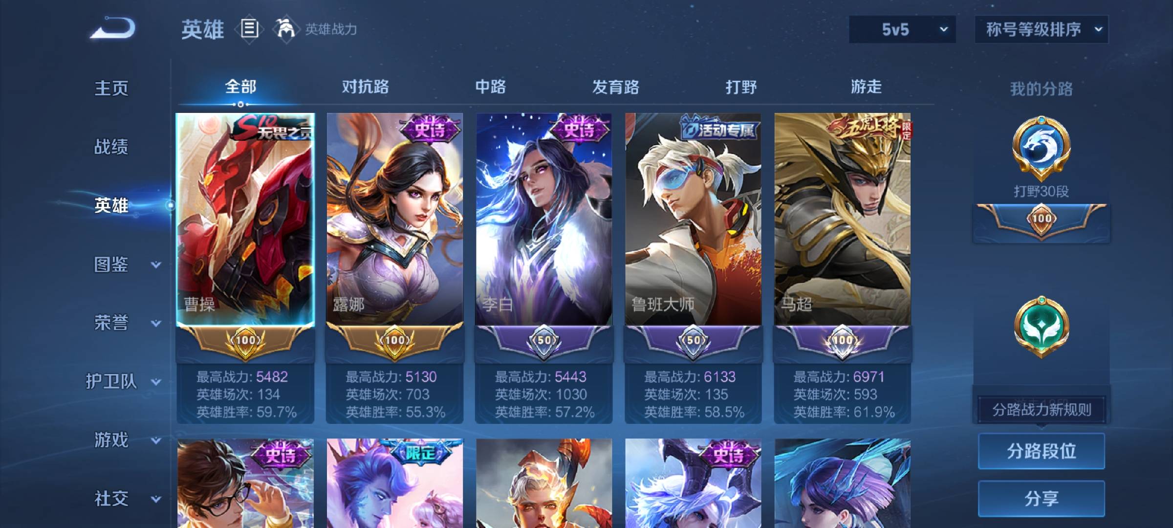 WZCMW4123627王者荣耀账号详情图3