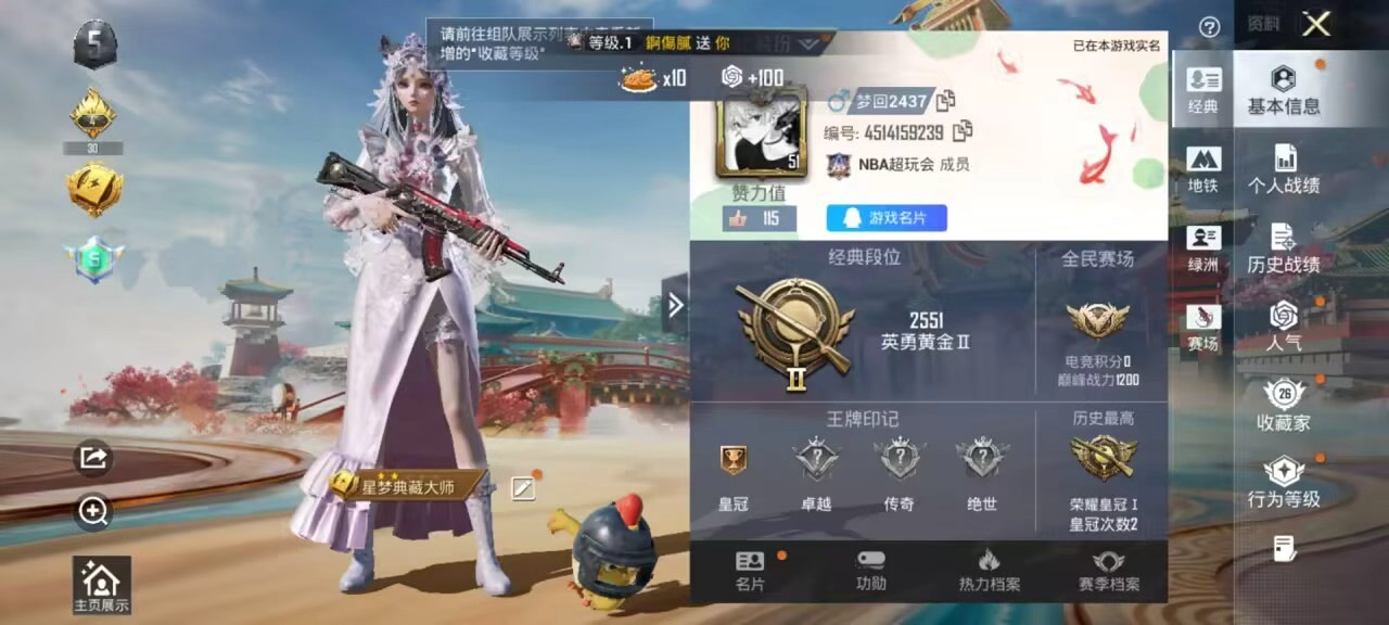 HPSJ467569和平精英账号详情图5