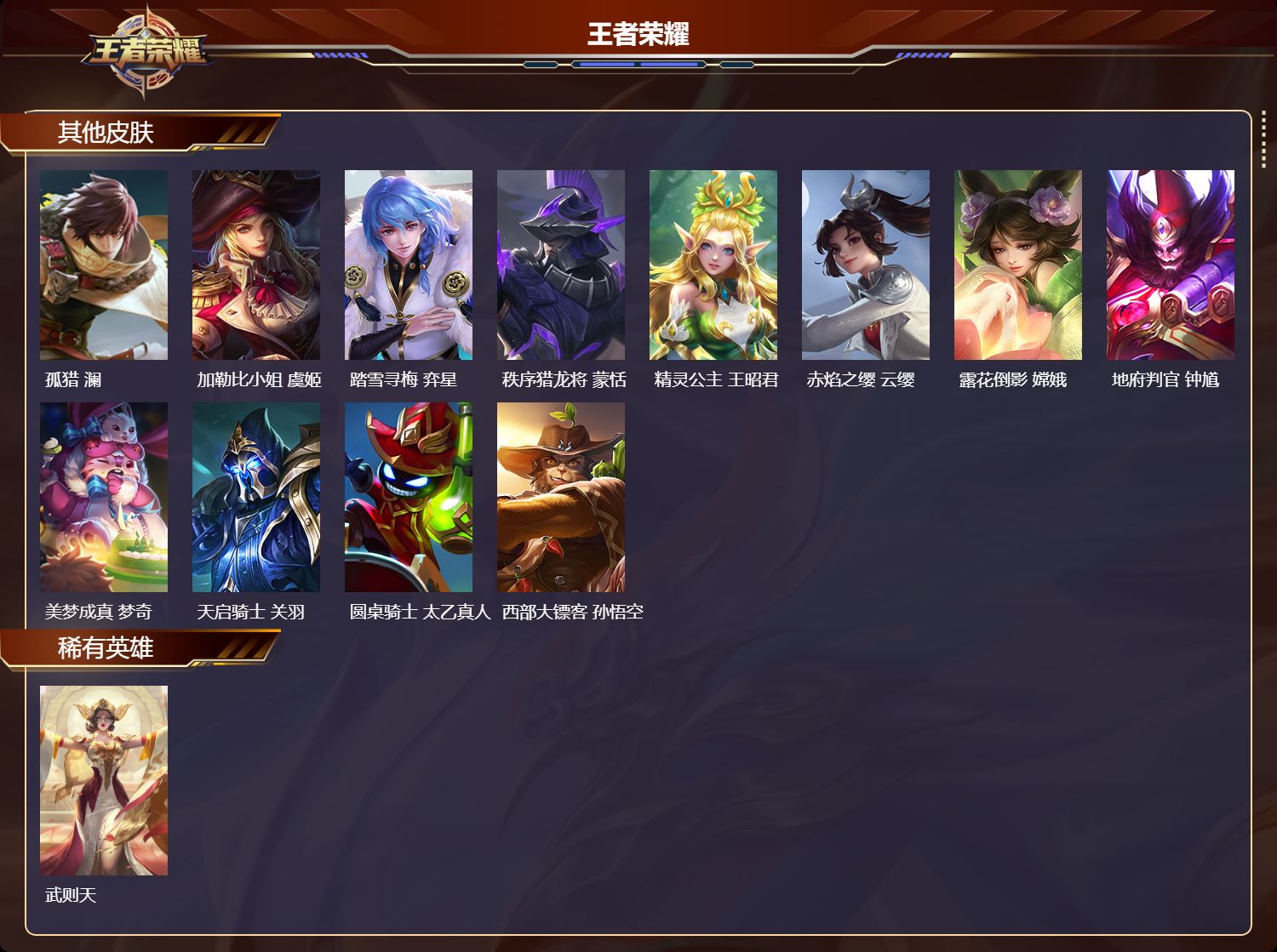 WZQM4127867王者荣耀账号详情图8