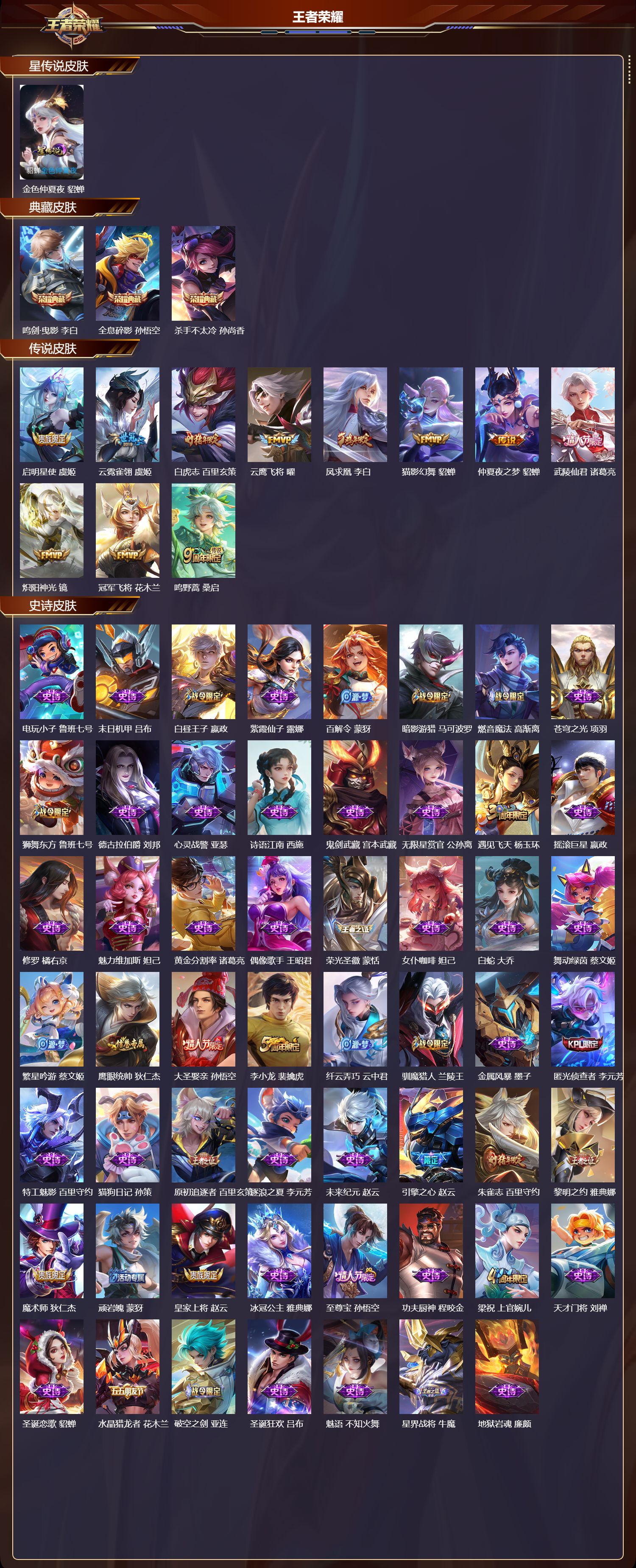 WZQM4158723王者荣耀账号详情图3