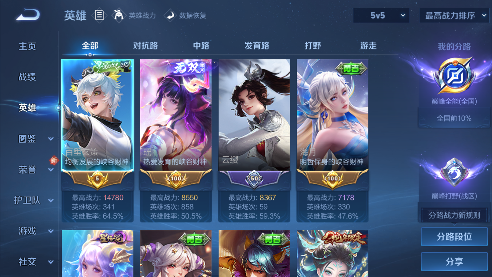 WZCMW4135209王者荣耀账号详情图3