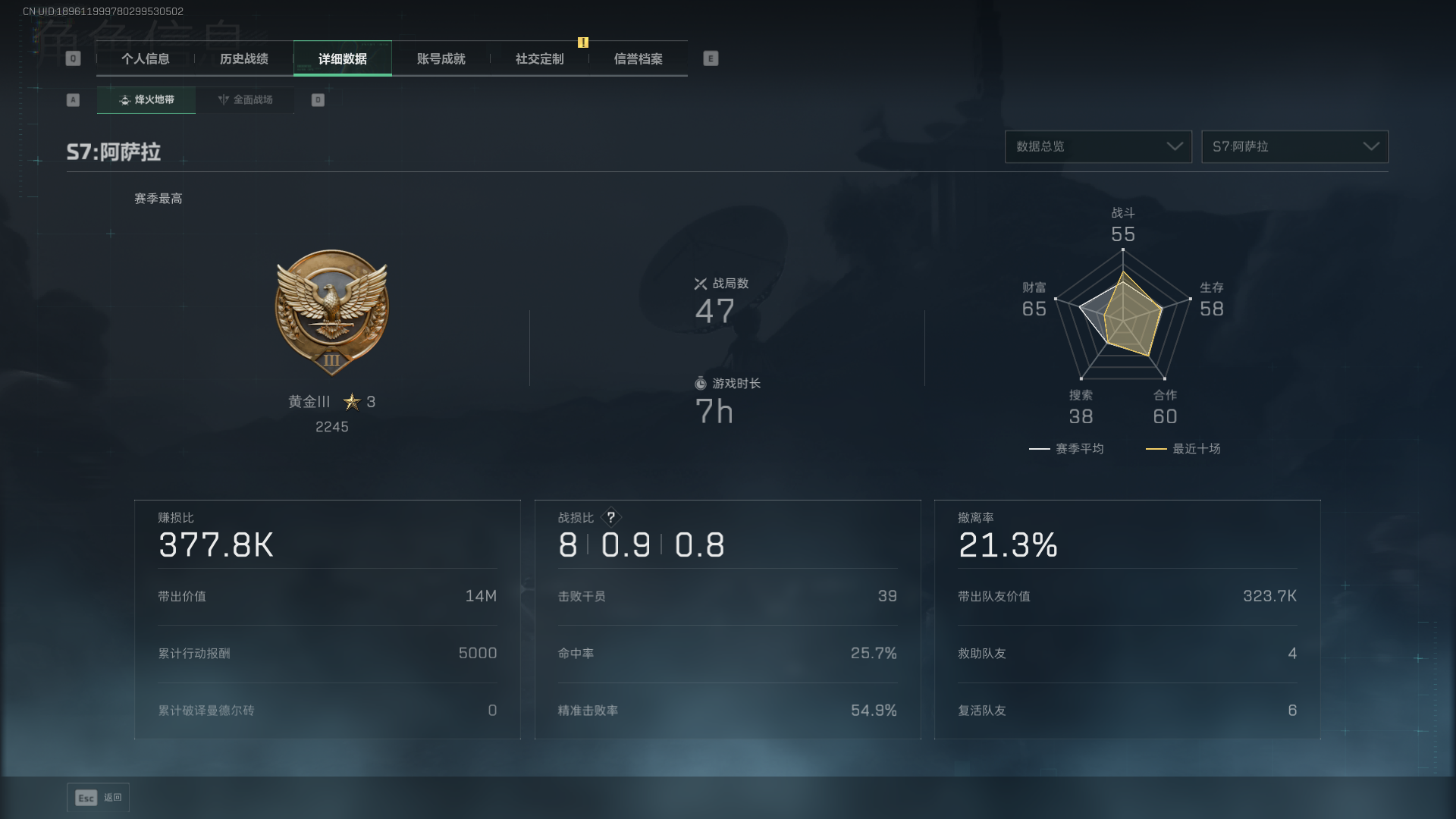 SJZCMW435145三角洲行动账号详情图4