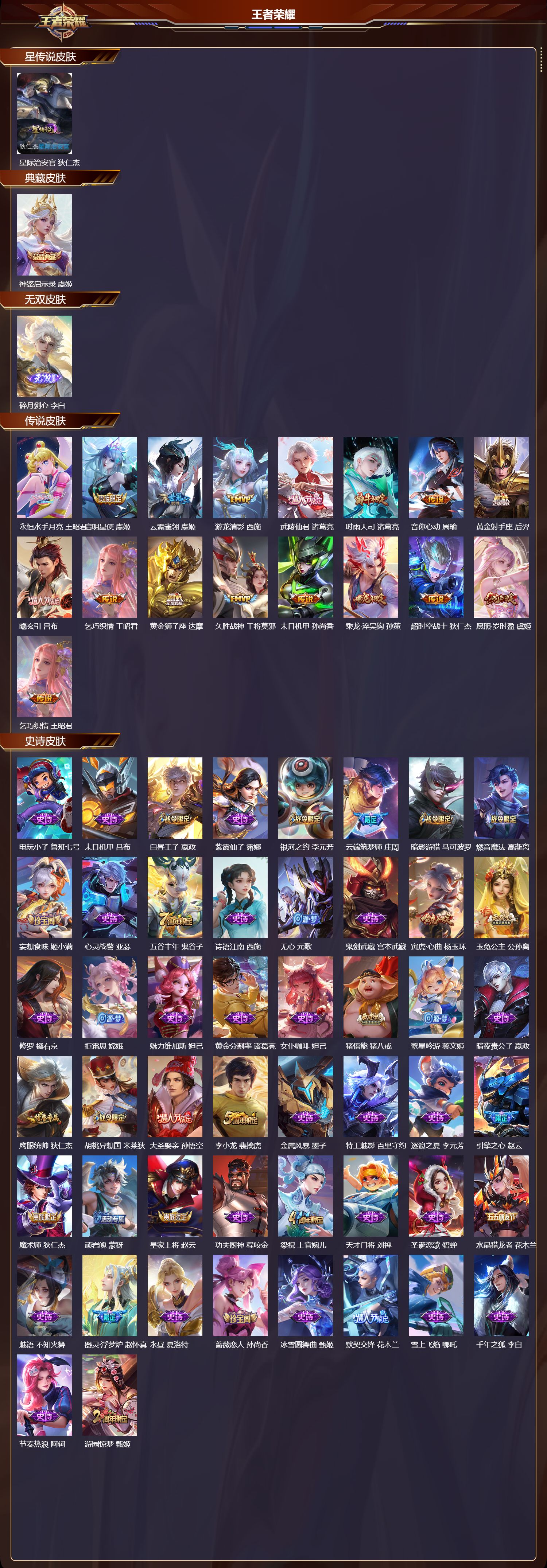 WZQM4127863王者荣耀账号详情图3