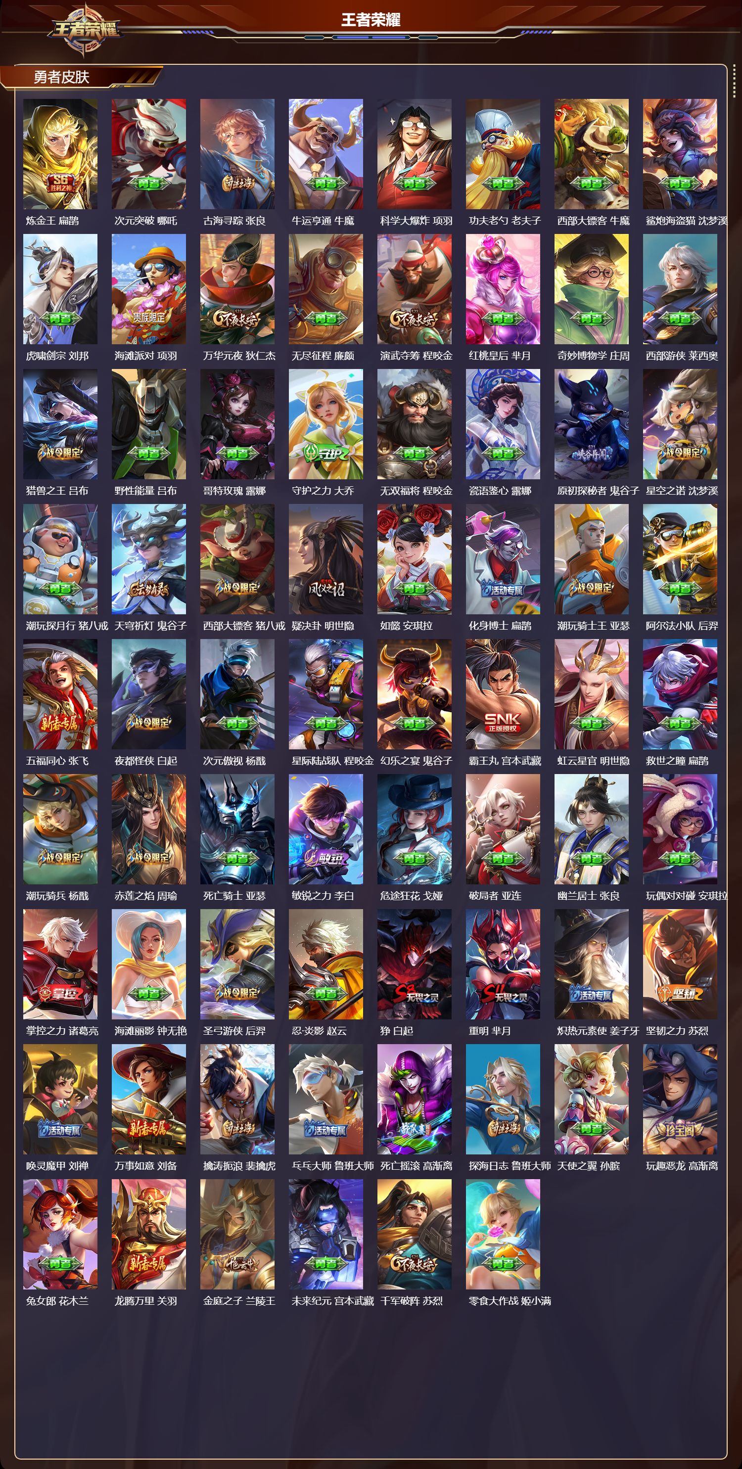 WZQM4127864王者荣耀账号详情图5