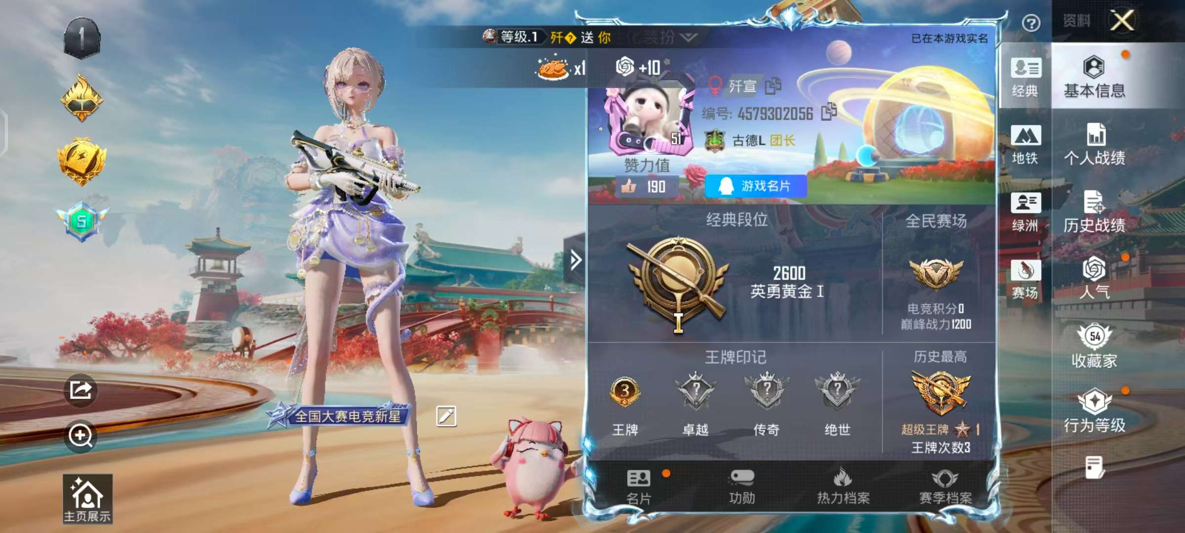 HPSJ466932和平精英账号详情图5