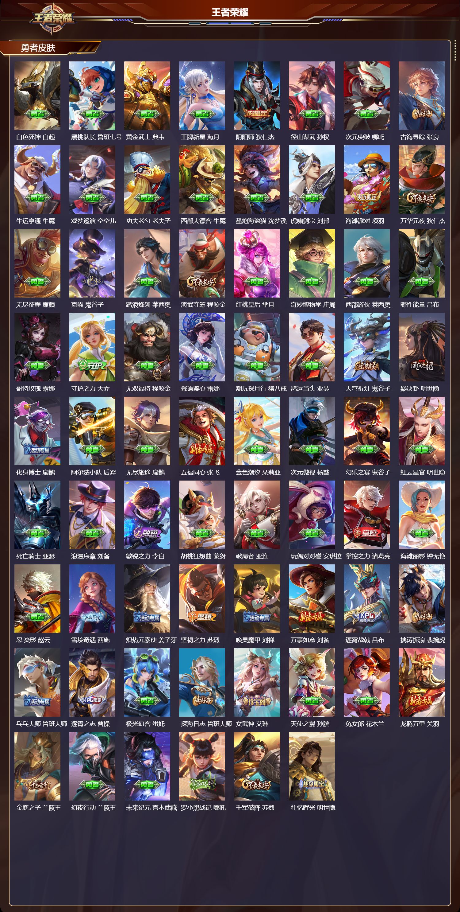 WZQM4127886王者荣耀账号详情图5