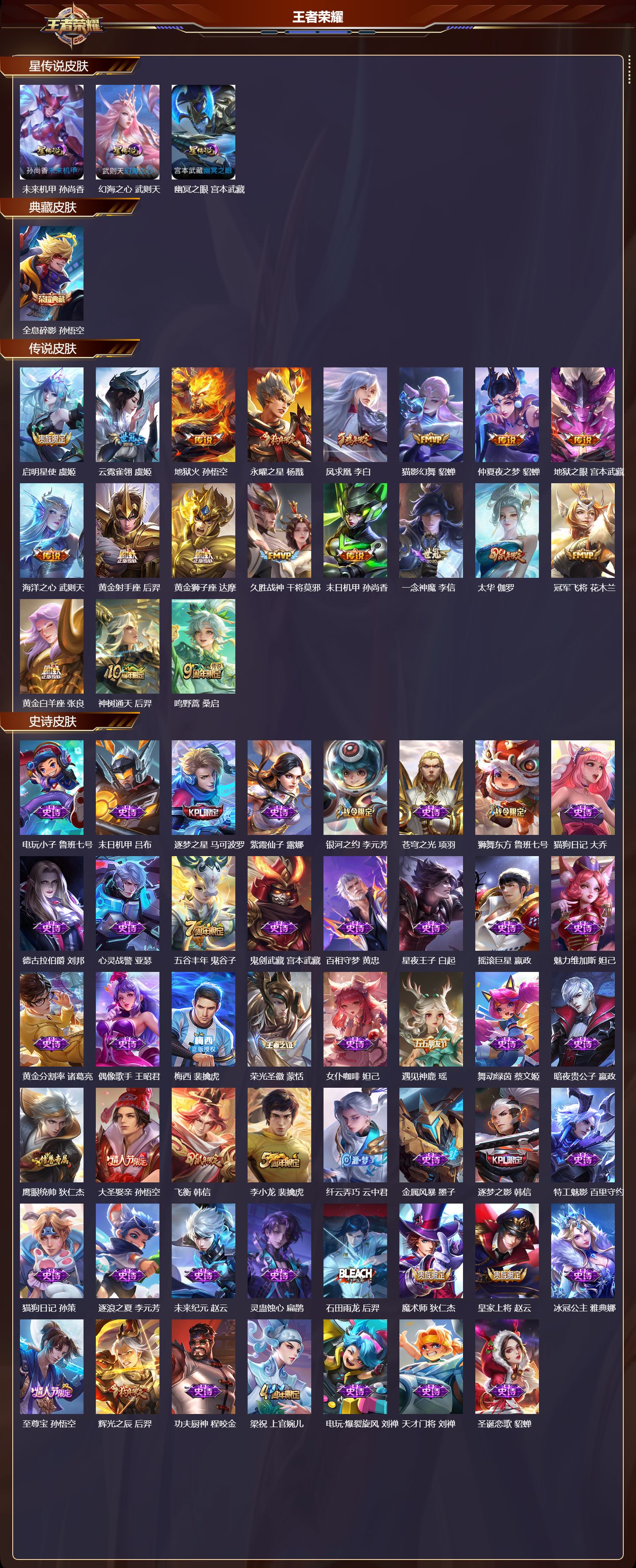 WZQM4127881王者荣耀账号详情图3