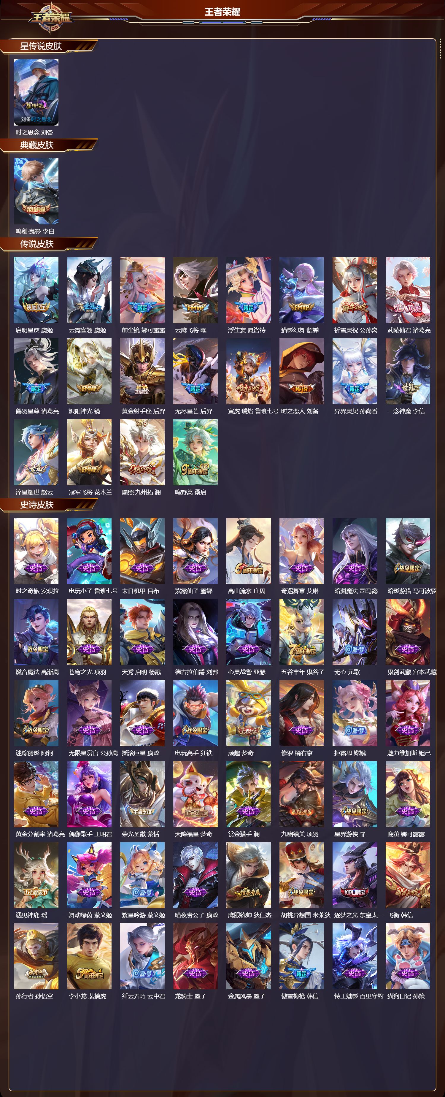 WZMK4151527王者荣耀账号详情图2