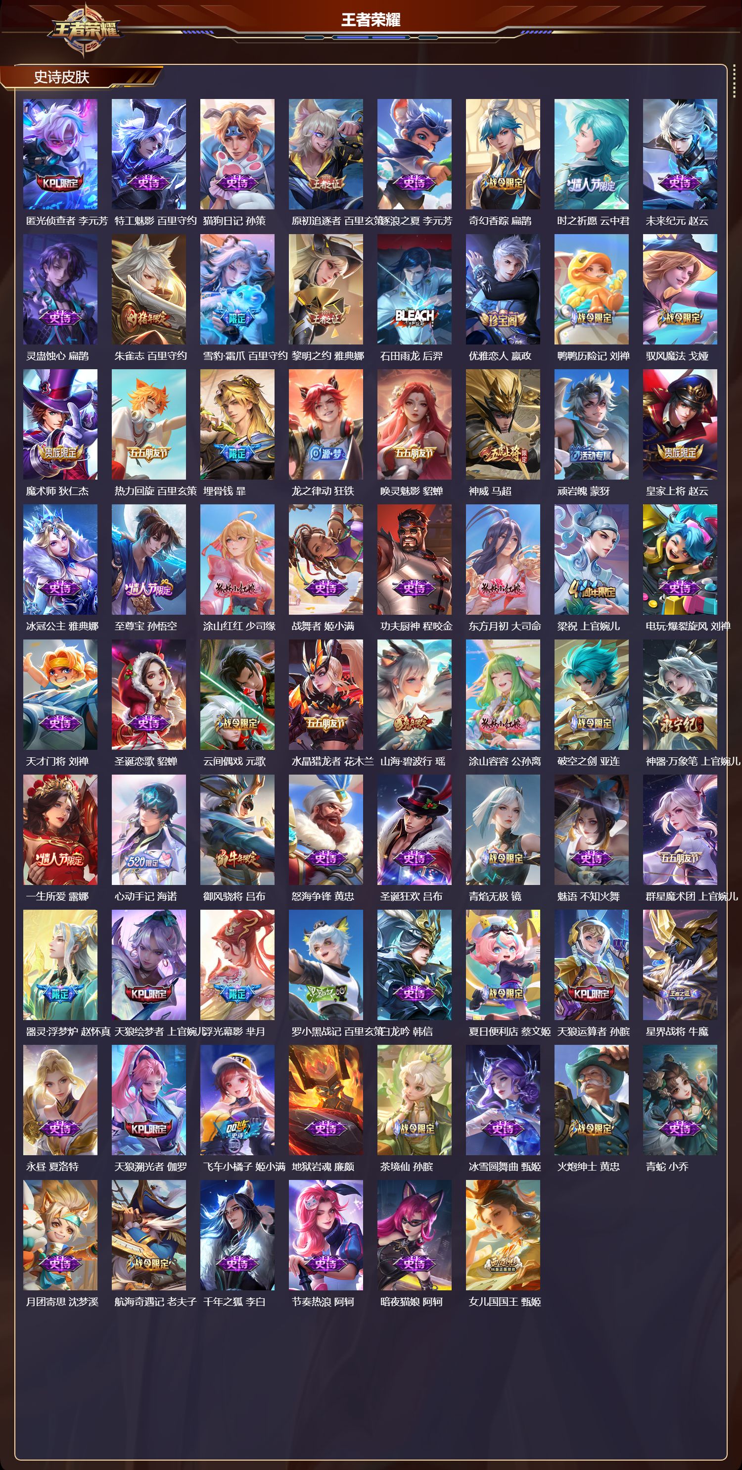 WZMK4151503王者荣耀账号详情图4