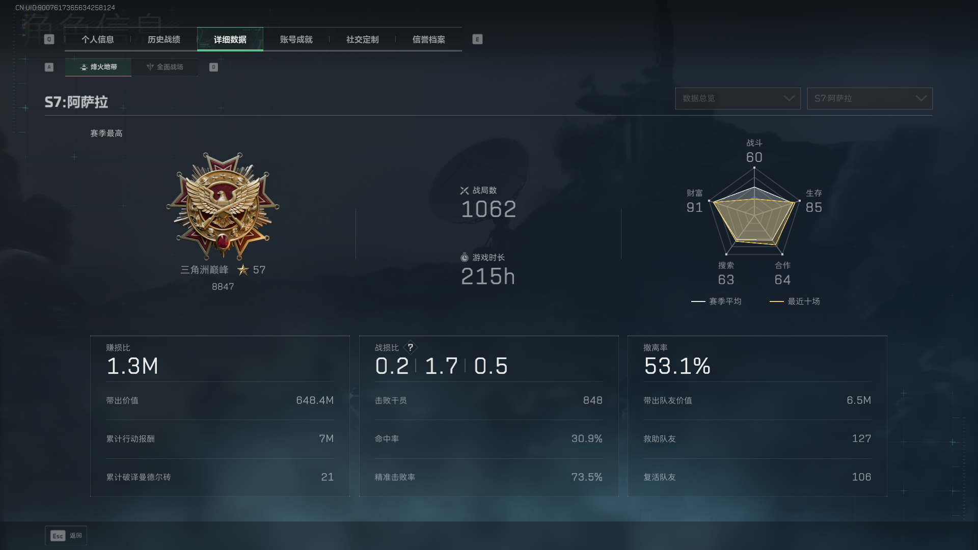 SJZQM435082三角洲行动账号详情图4