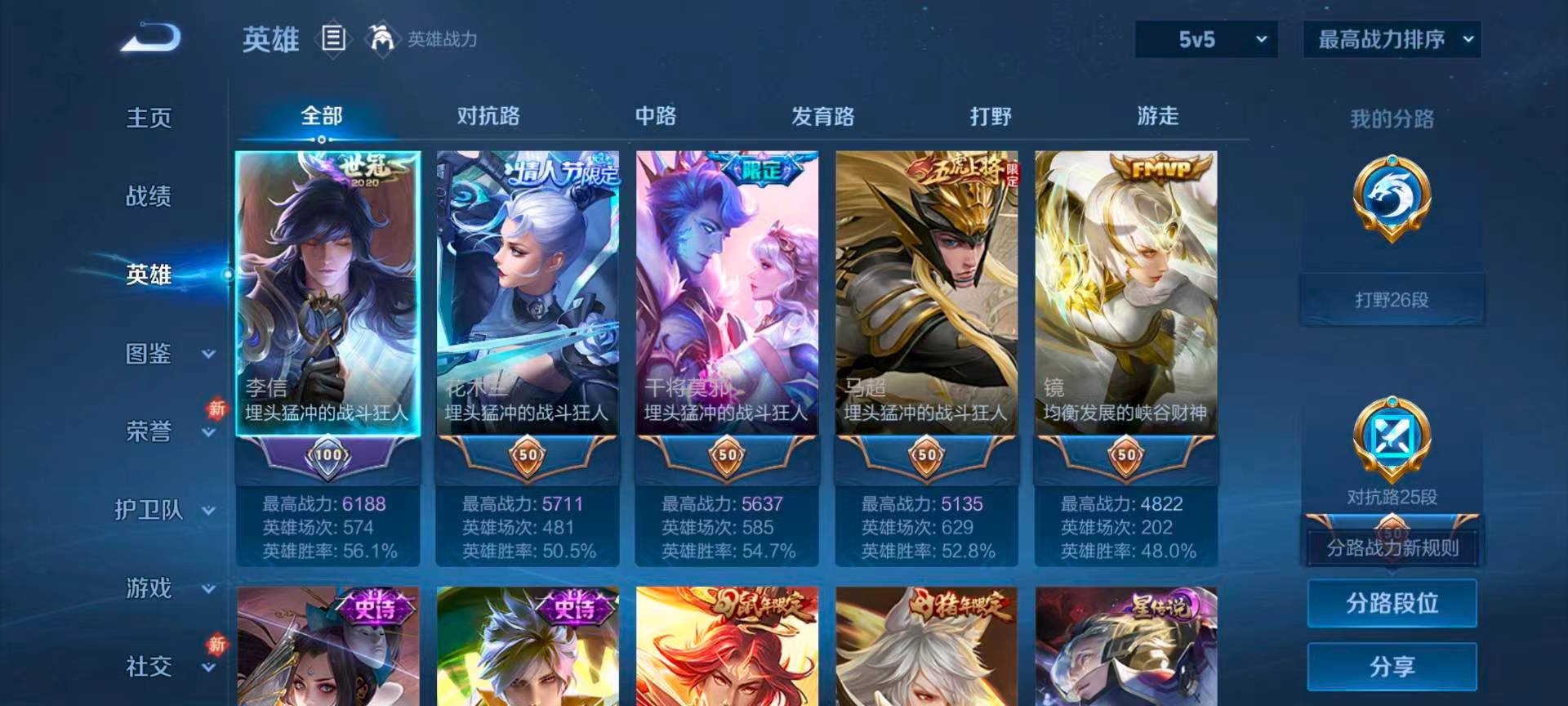 WZCMW4123648王者荣耀账号详情图5