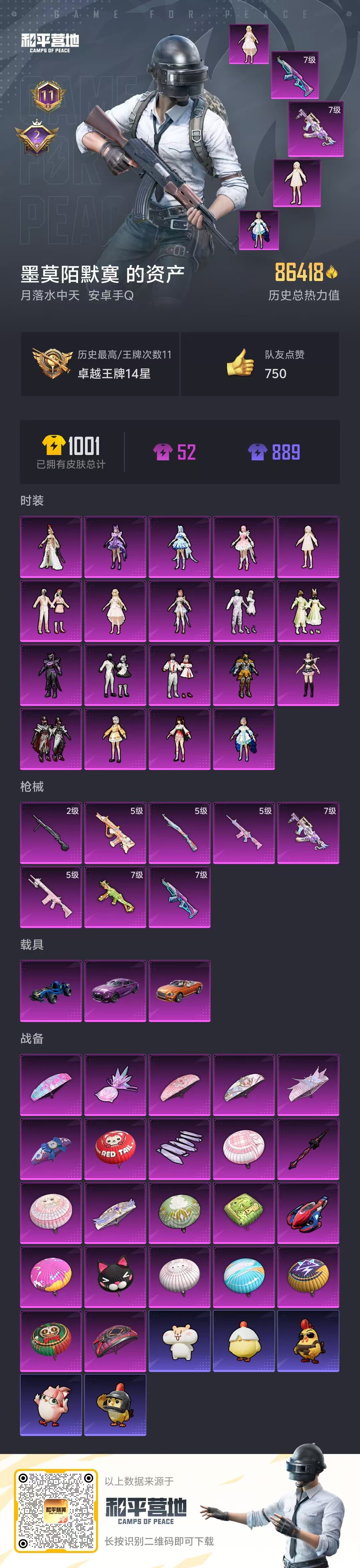 HPSJ469799和平精英账号详情图5