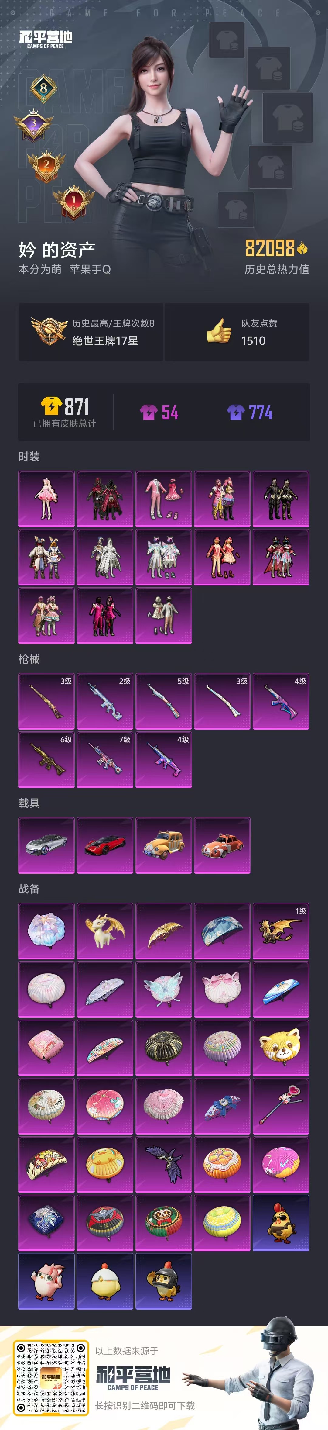 HPSJ469650和平精英账号详情图5