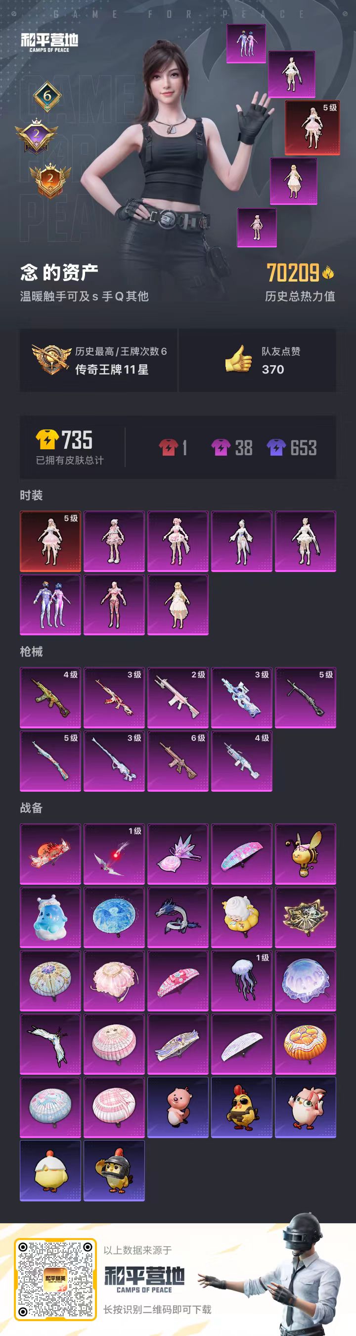 HPSJ469765和平精英账号详情图5