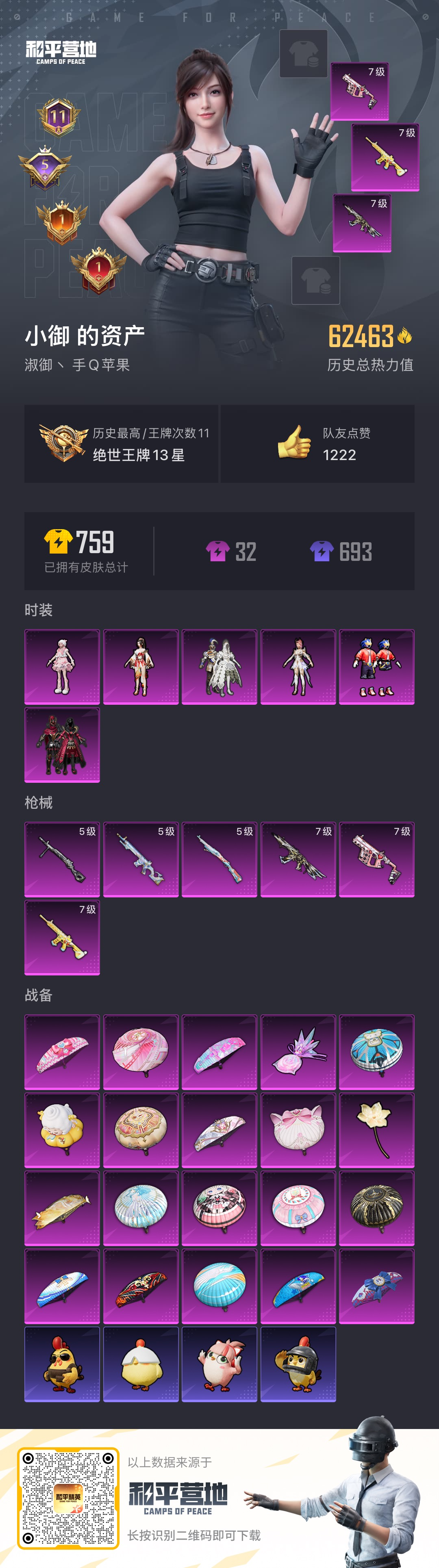 HPSJ469384和平精英账号详情图2