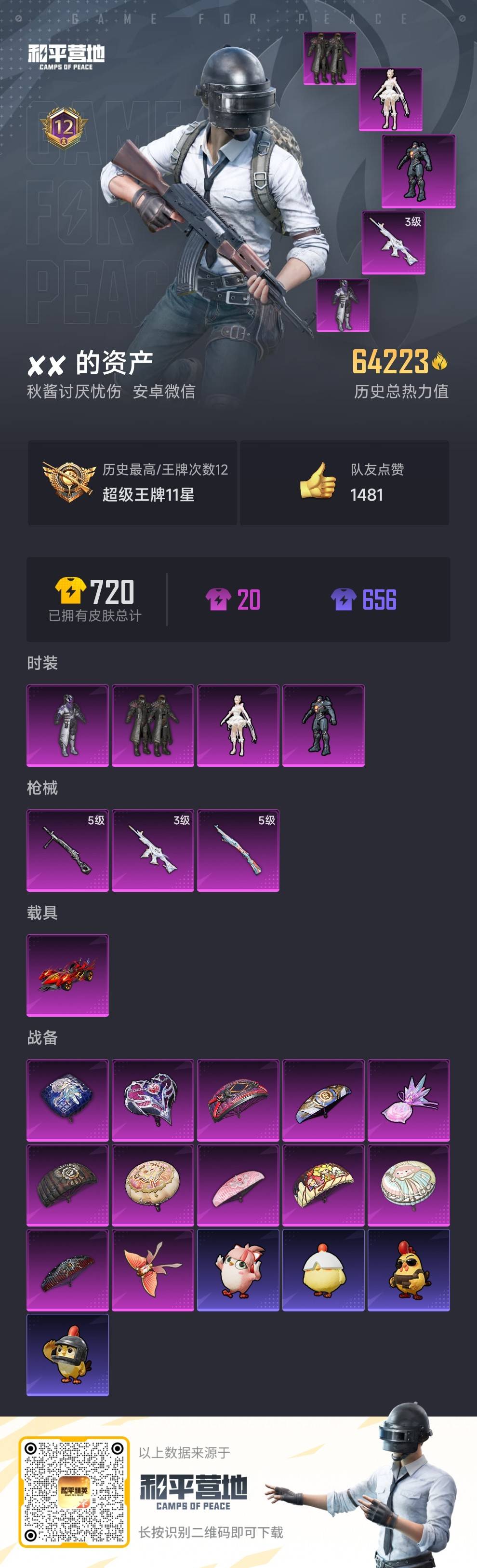 HPSJ469793和平精英账号详情图5