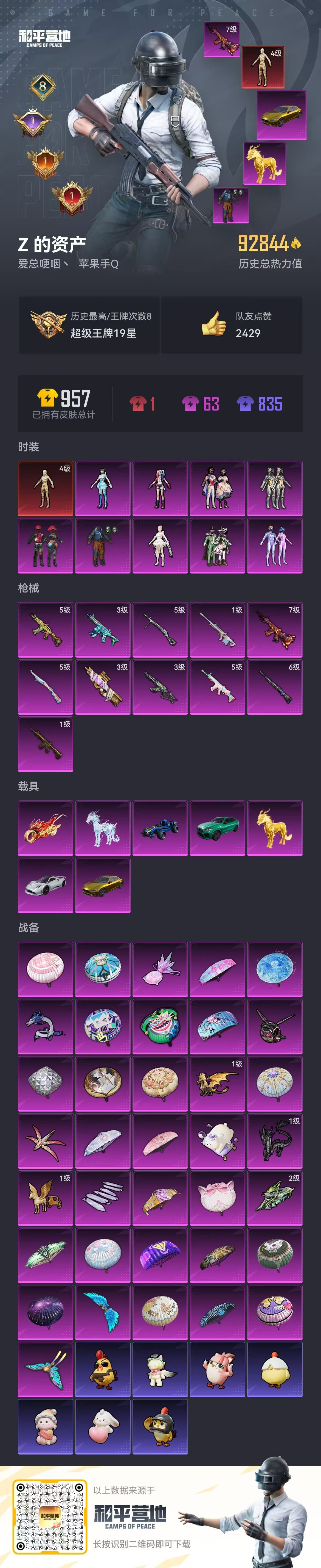 HPSJ469788和平精英账号详情图3