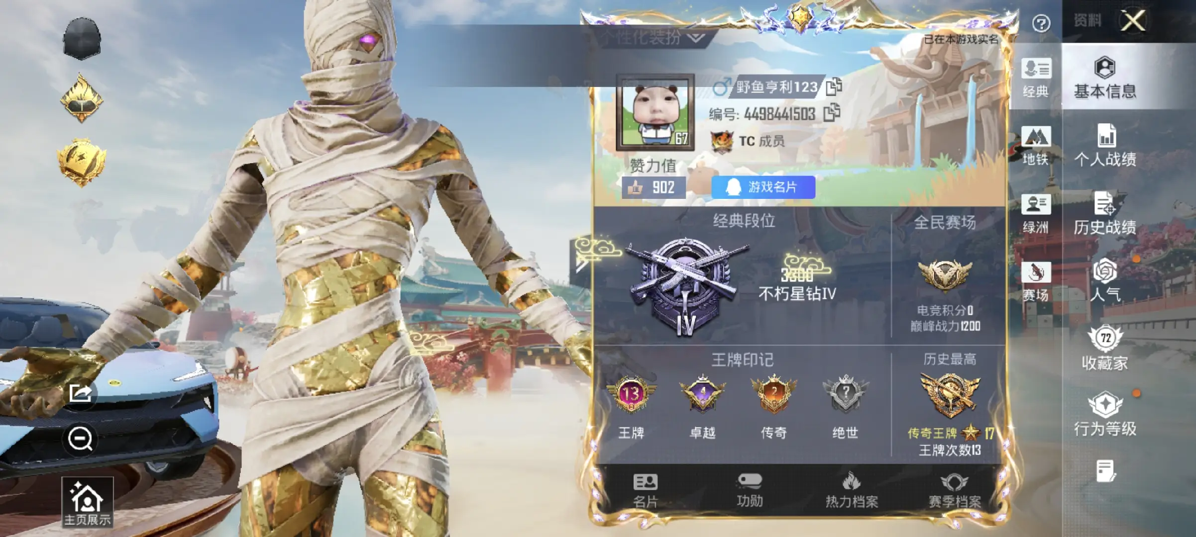 HPSJ469477和平精英账号详情图4