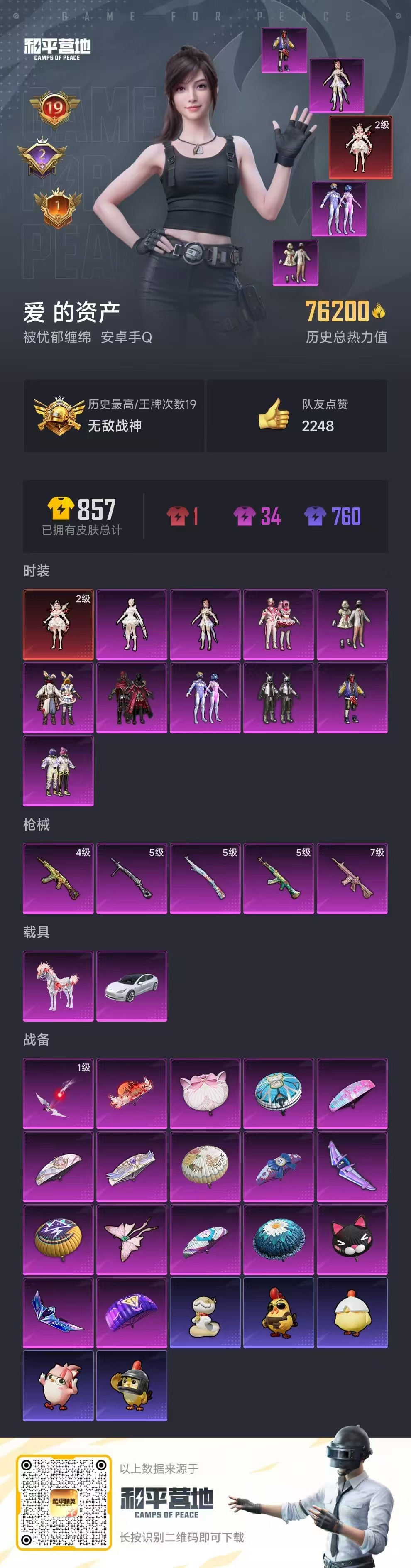 HPSJ469294和平精英账号详情图3