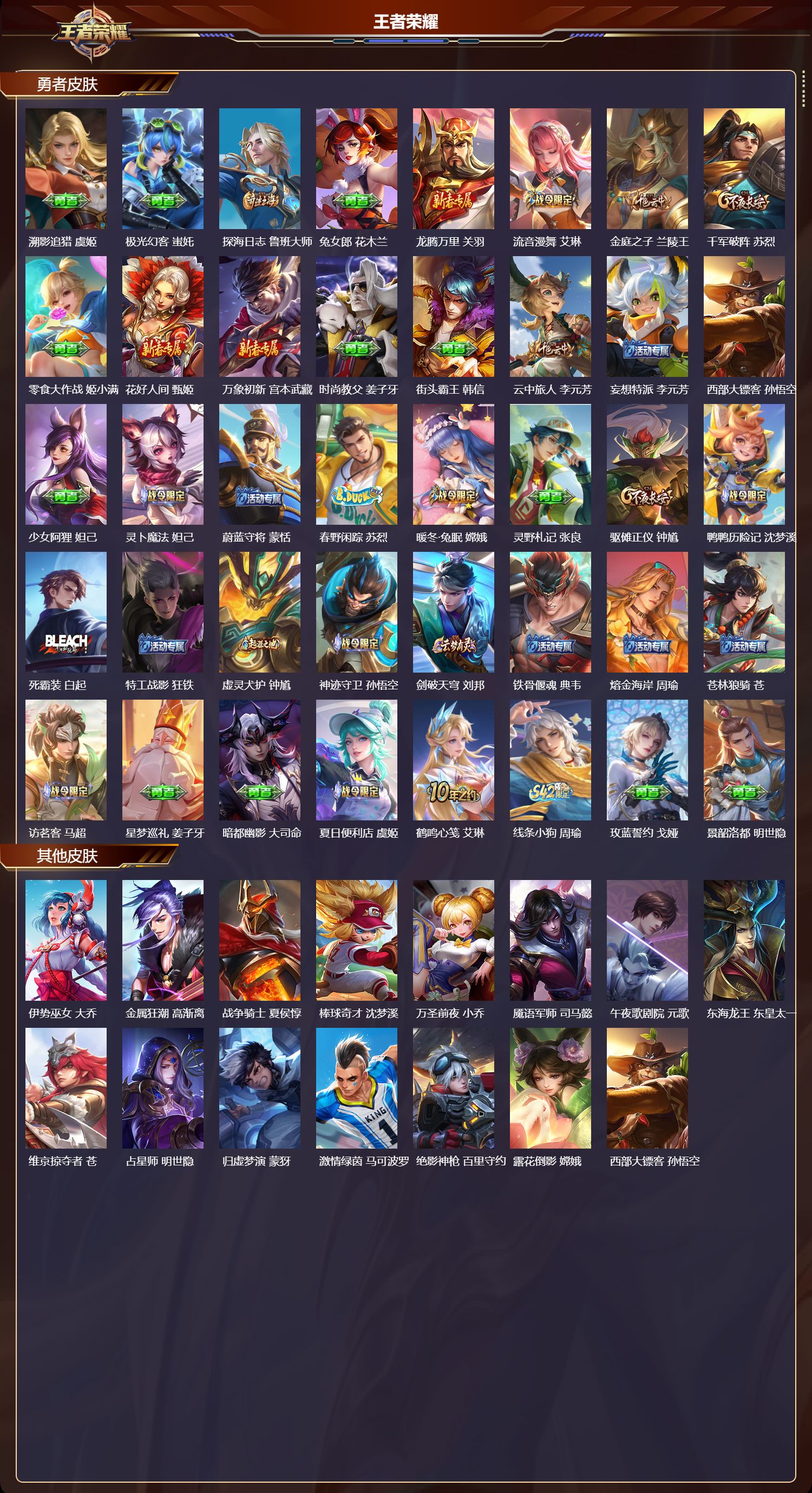 WZQM4132990王者荣耀账号详情图5