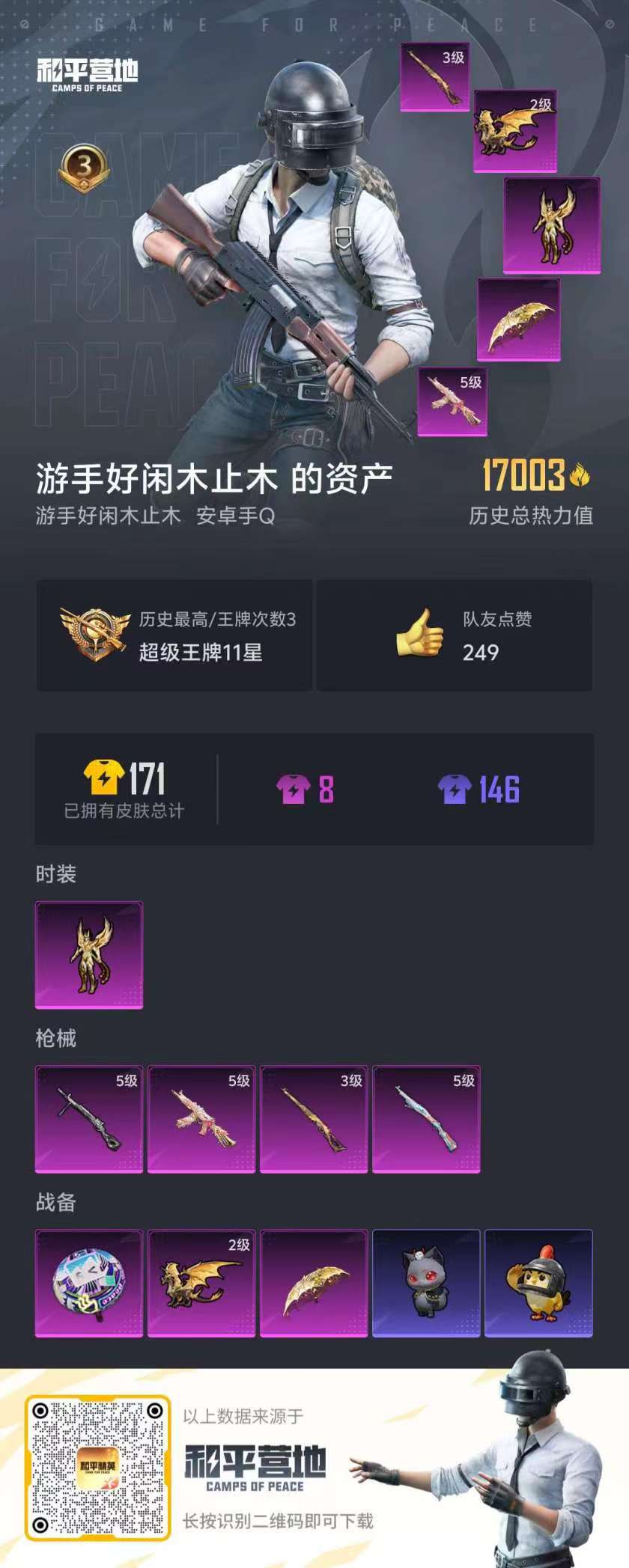 HPSJ469654和平精英账号详情图5