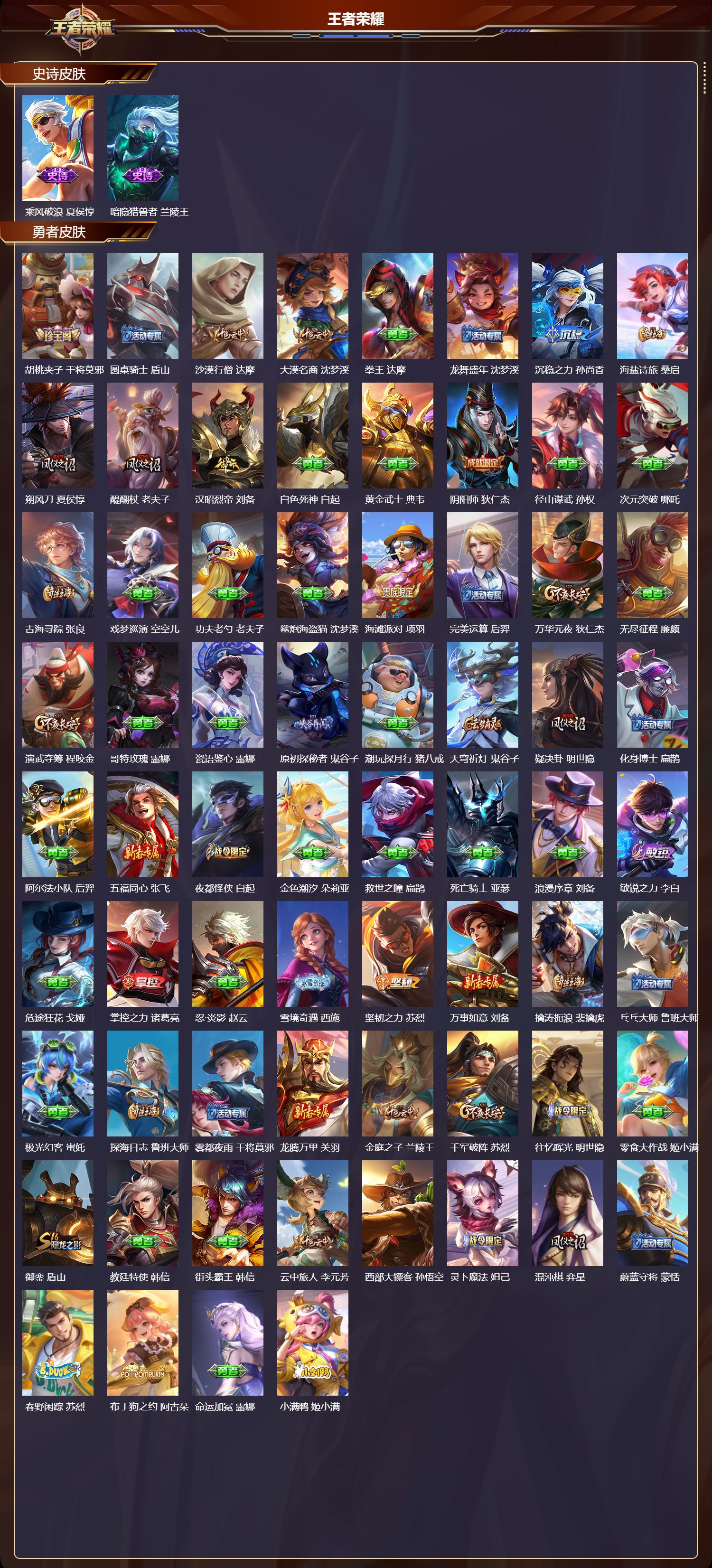 WZMK4151559王者荣耀账号详情图3