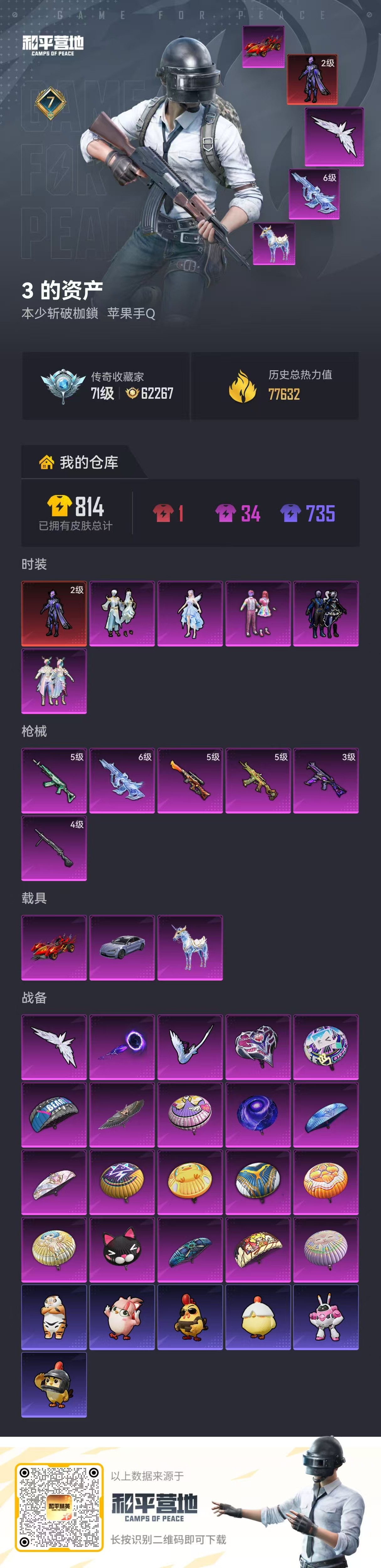 HPSJ469843和平精英账号详情图3