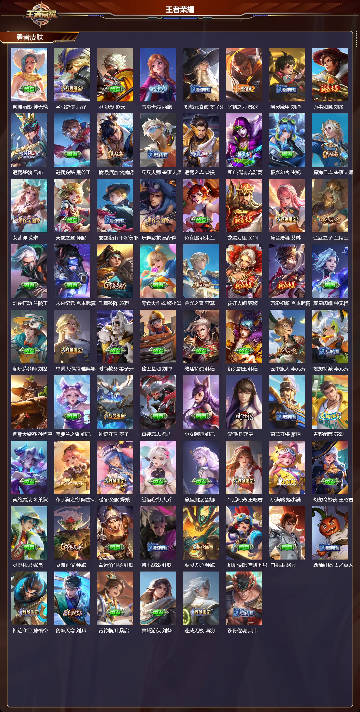 WZQM4132950王者荣耀账号详情图6