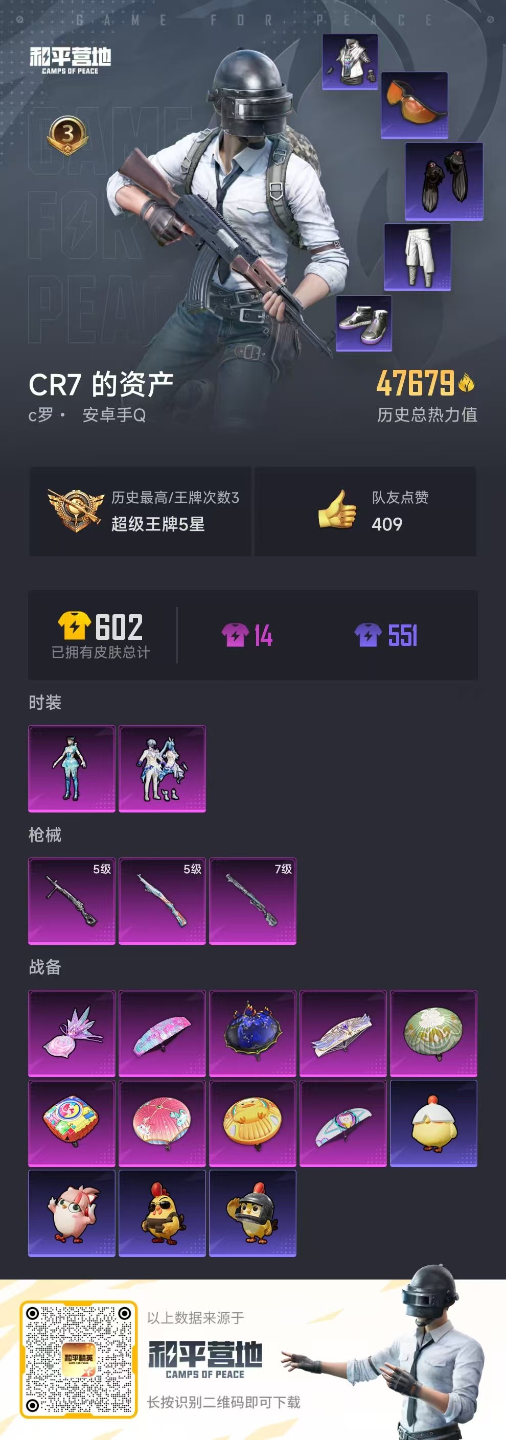 HPSJ469770和平精英账号详情图4