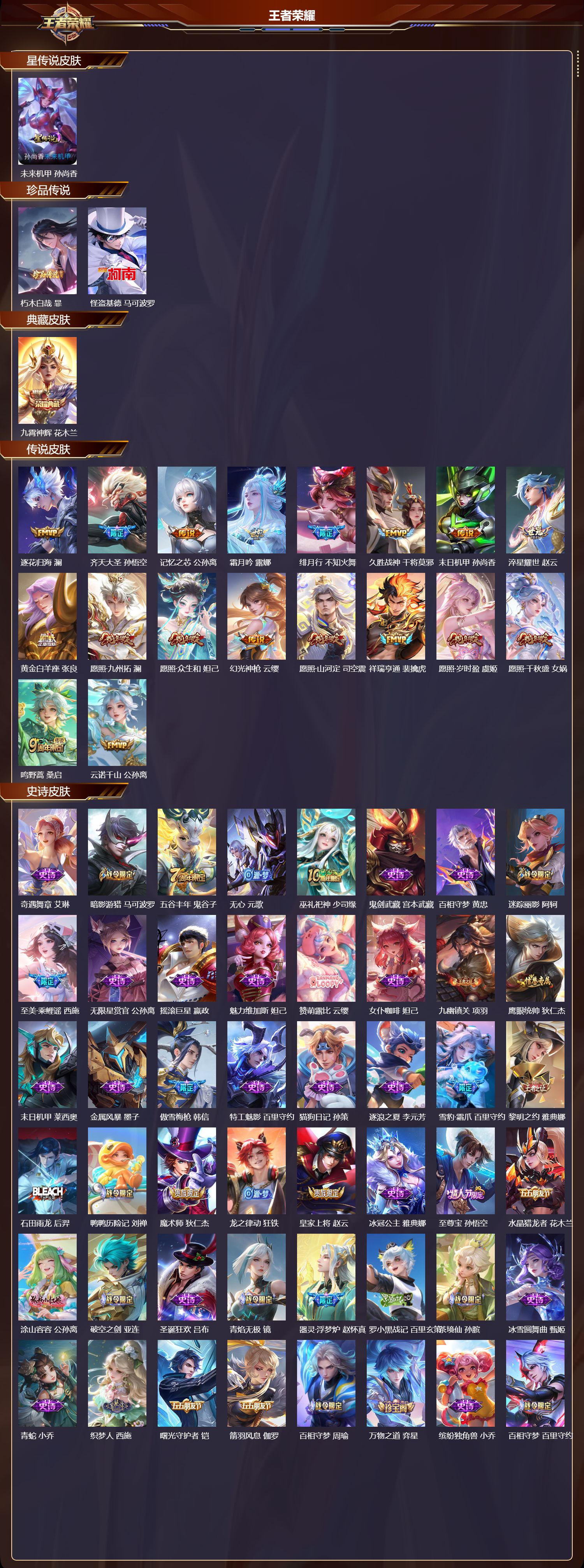 WZQM4132952王者荣耀账号详情图3