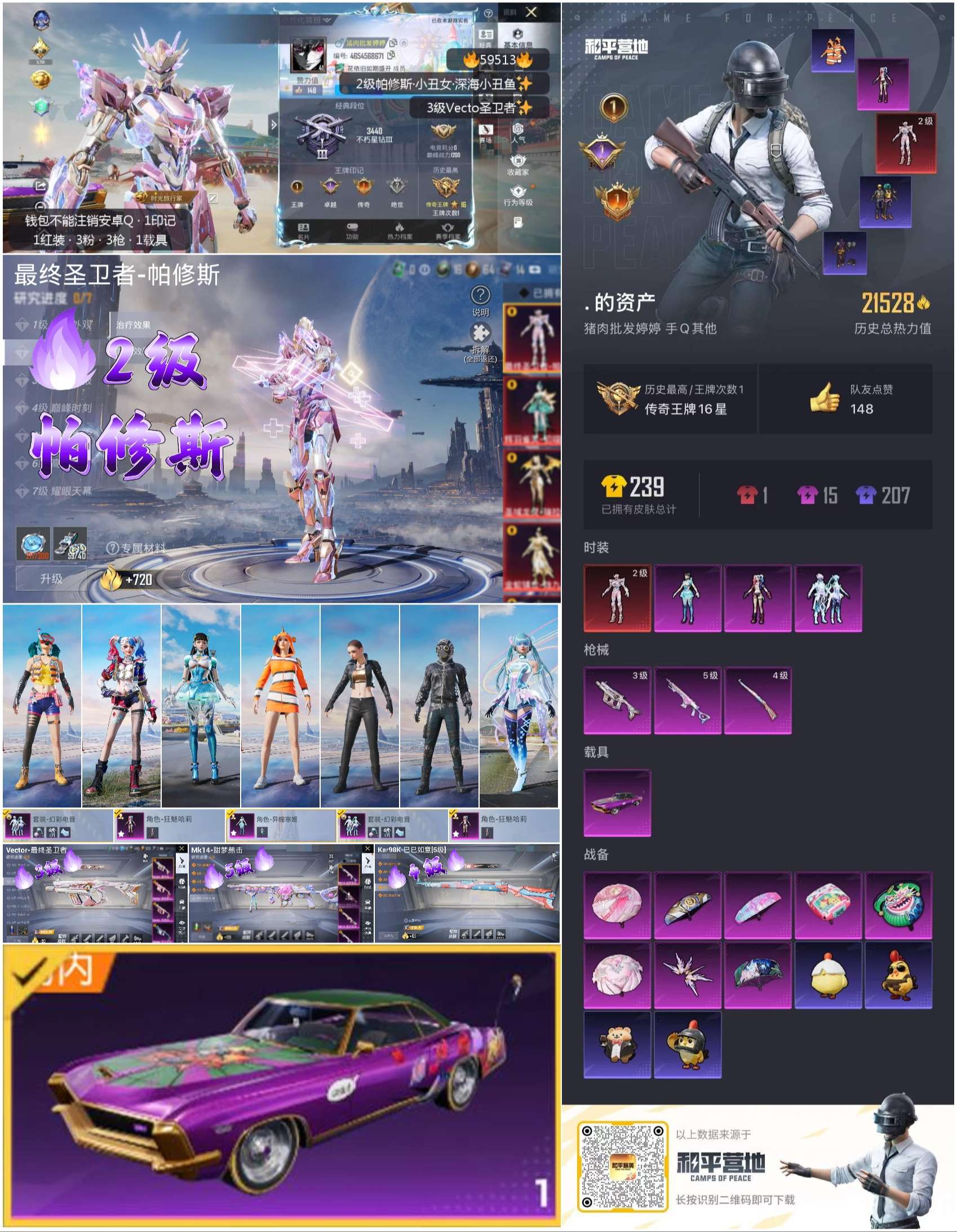 HPSJ469695和平精英账号详情图2