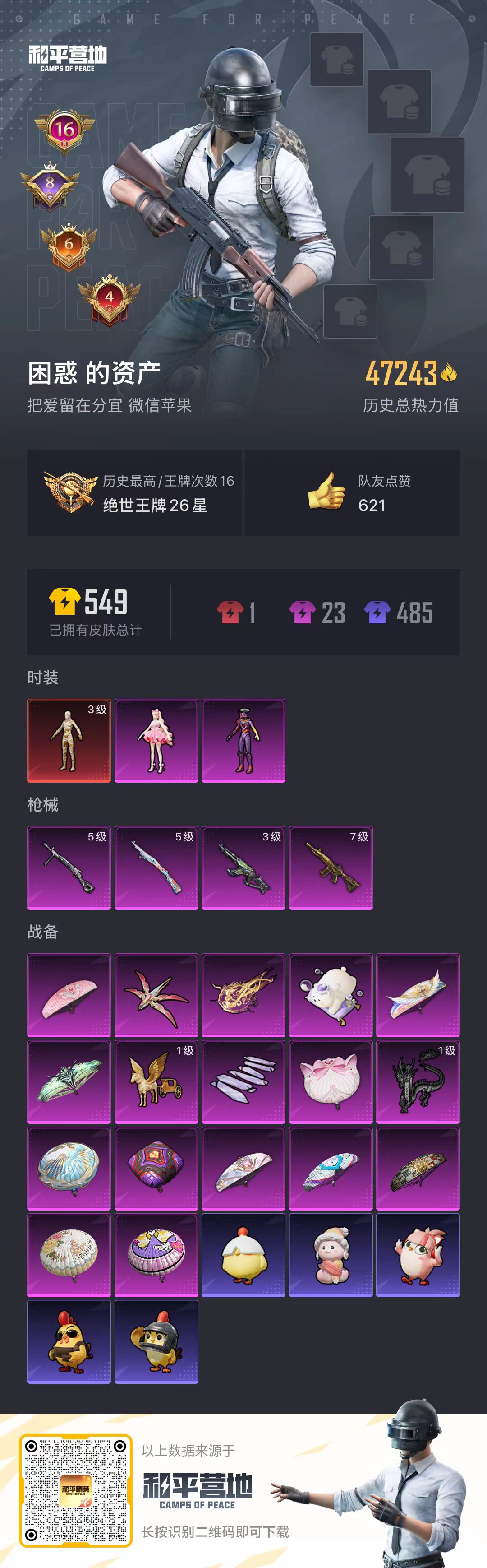 HPSJ469739和平精英账号详情图3