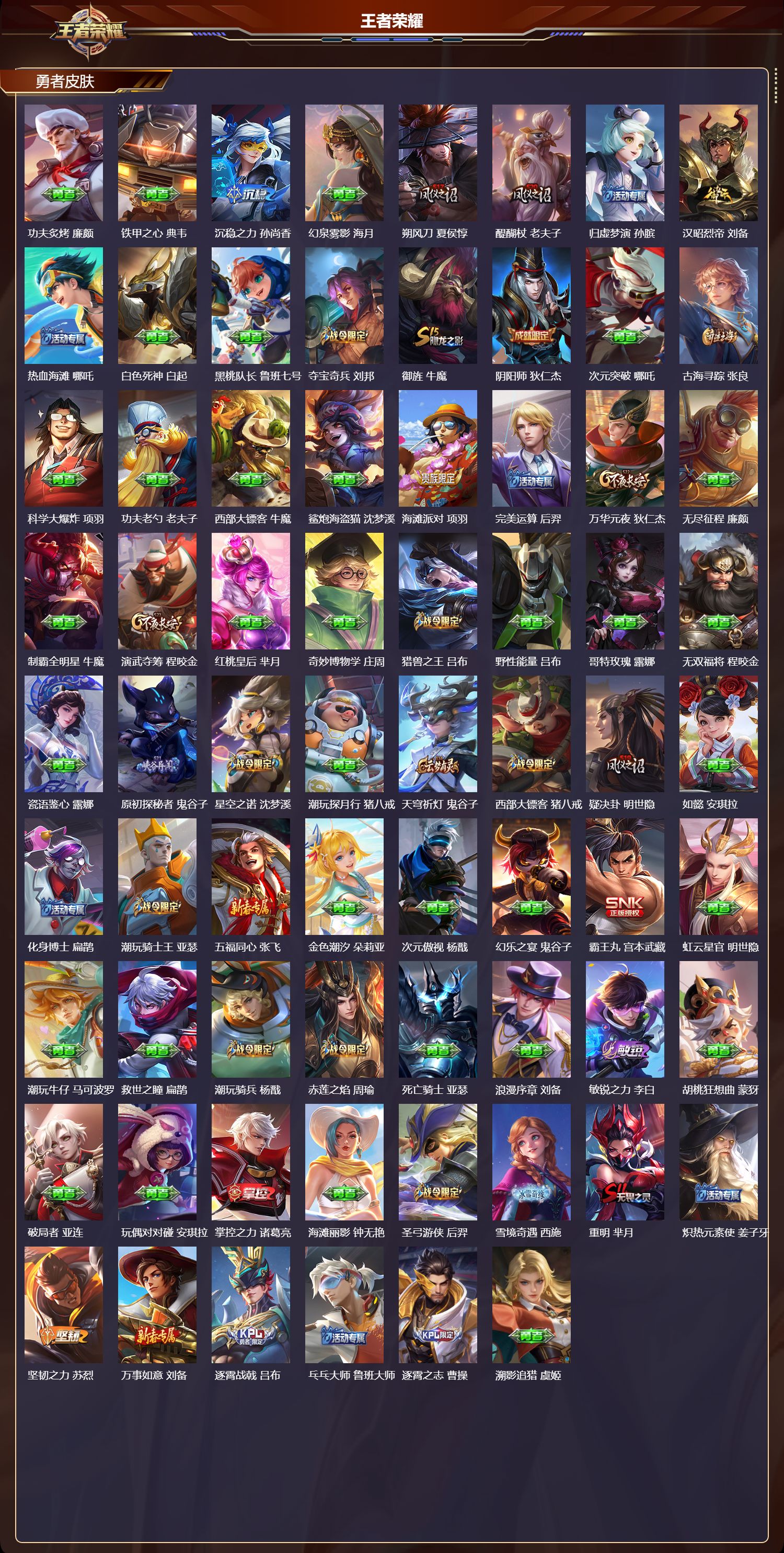 WZQM4132917王者荣耀账号详情图5