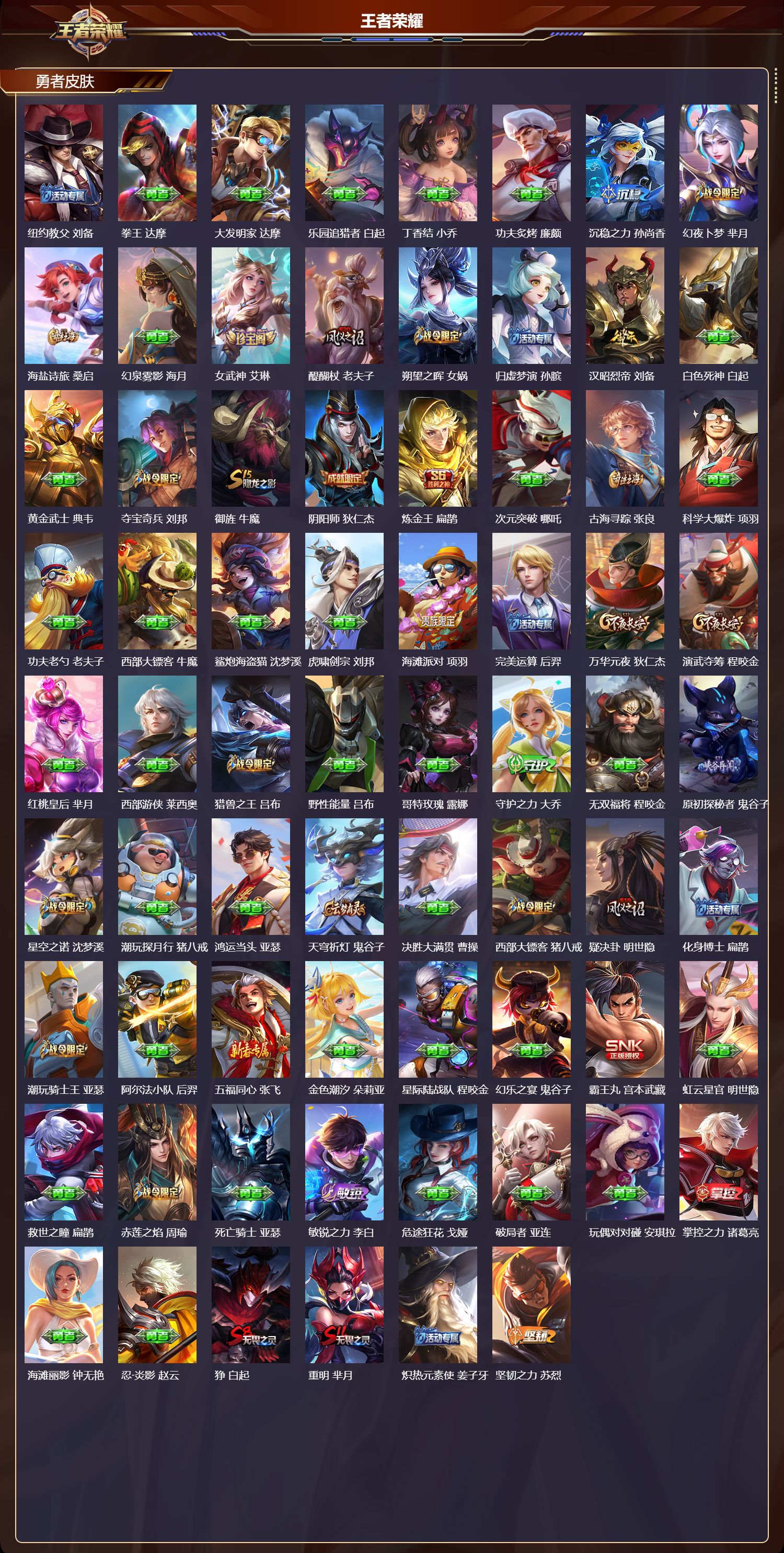 WZMK4151544王者荣耀账号详情图5