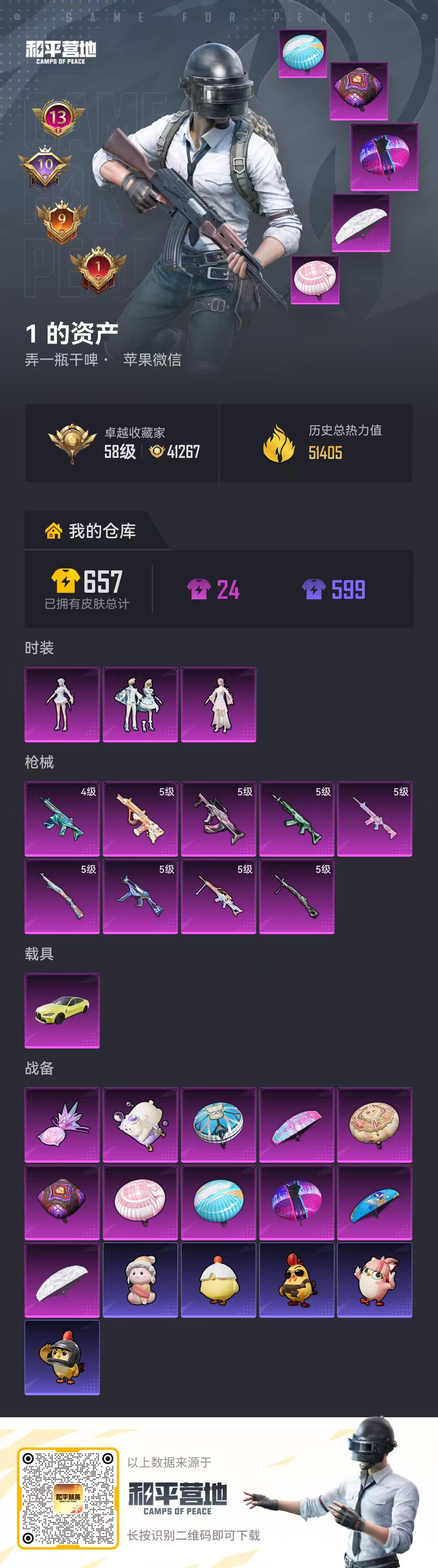 HPSJ469322和平精英账号详情图3